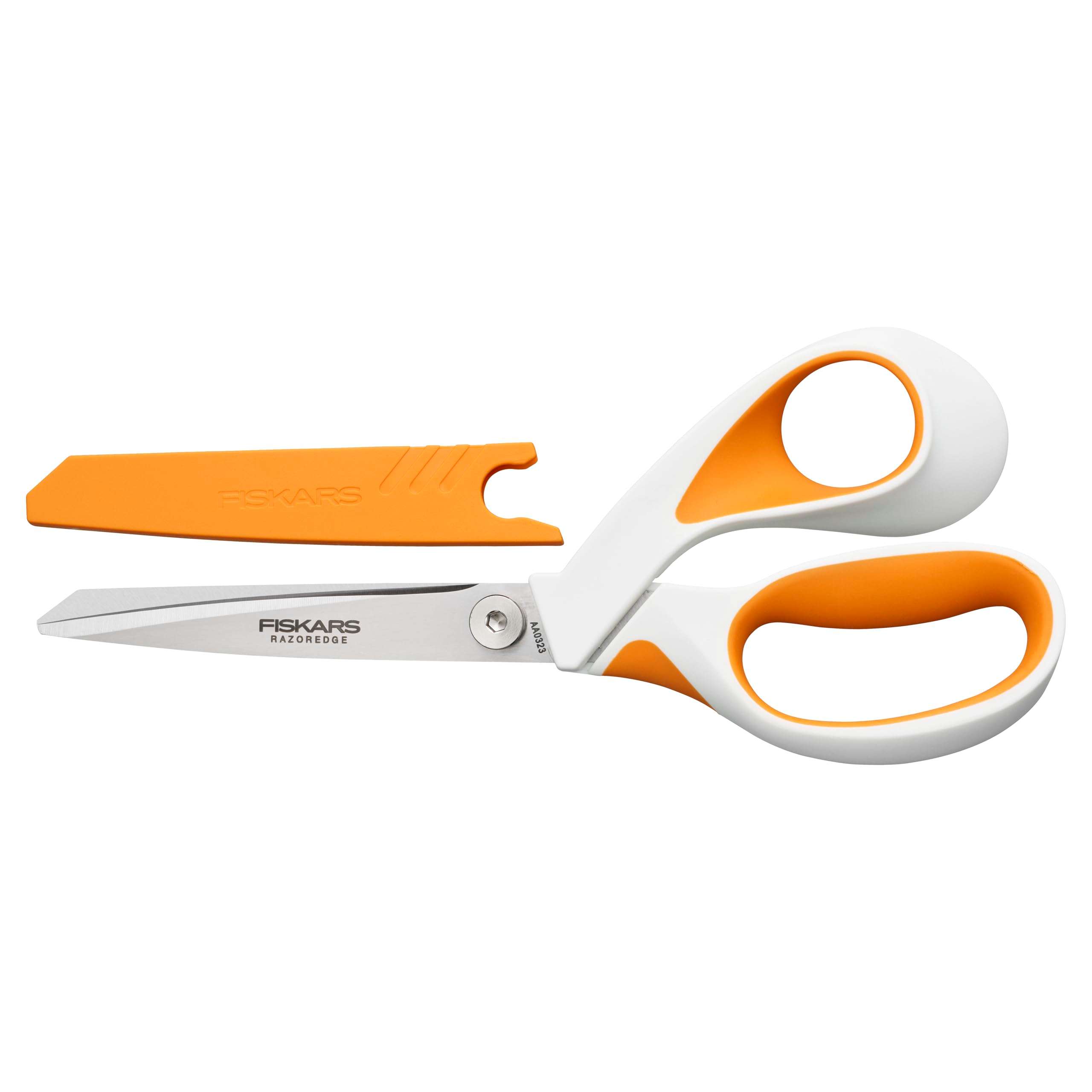 Fiskars RazorEdge Fabric Scissors - 8" Heavy Duty Fabric Shears with SoftGrip Ergonomic Handle, Premier Grade Stainless Steel Blades - Image 3