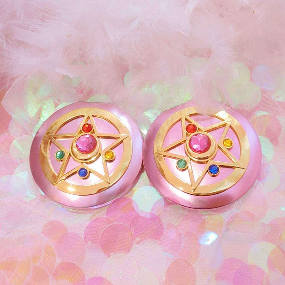 SHOWLOUE Makeup Compact Mirrors, Personal Makeup Mirror Portable Travel Handheld Foldable Double Sided Mirror - Image 4