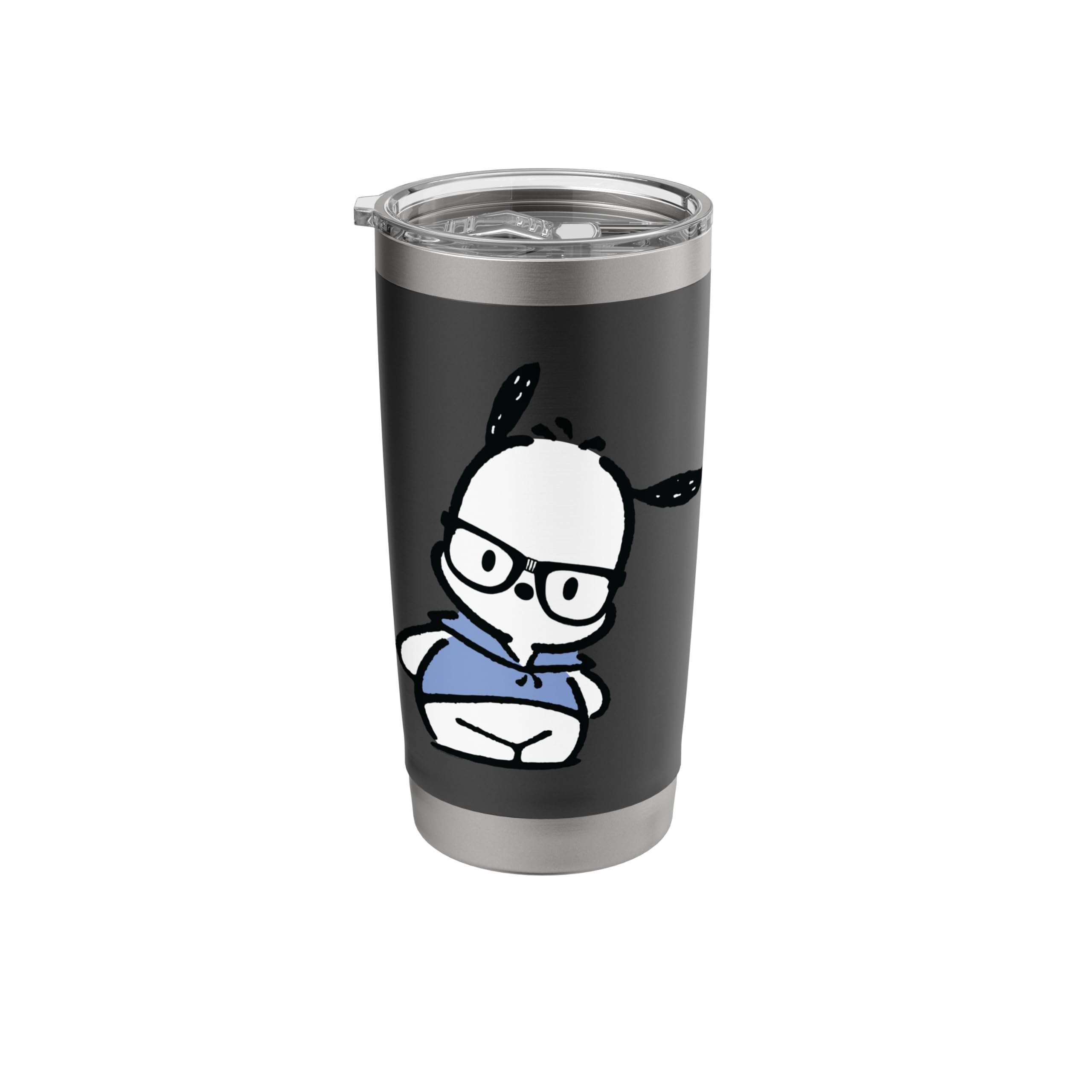 Pochacco Nerd Glasses Stainless Steel Insulated Tumbler - Image 1
