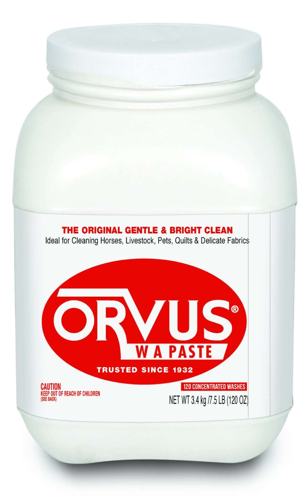 Orvus WA Paste Cleaner - 120oz.- Horse, Livestock and Dog Shampoo - Quilt, Fine Linen Detergent/Cleaner - Image 3