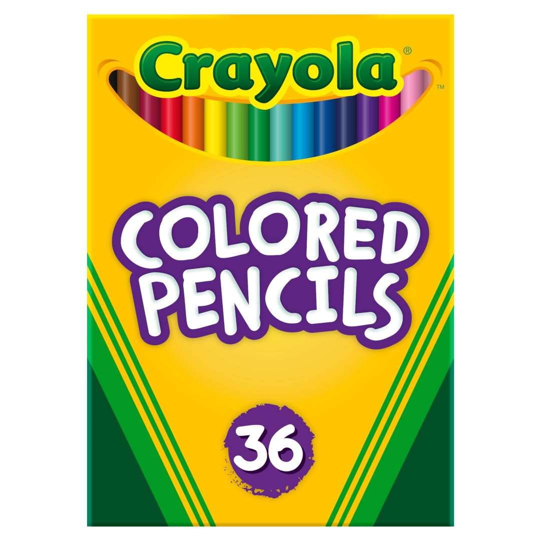 Crayola Colored Pencils (36ct), Kids Pencil Set, Back to School Essentials, Must Have Classroom Supplies for Kids, Pre-Sharpened Coloring Book Pencils, 3+ - Image 1