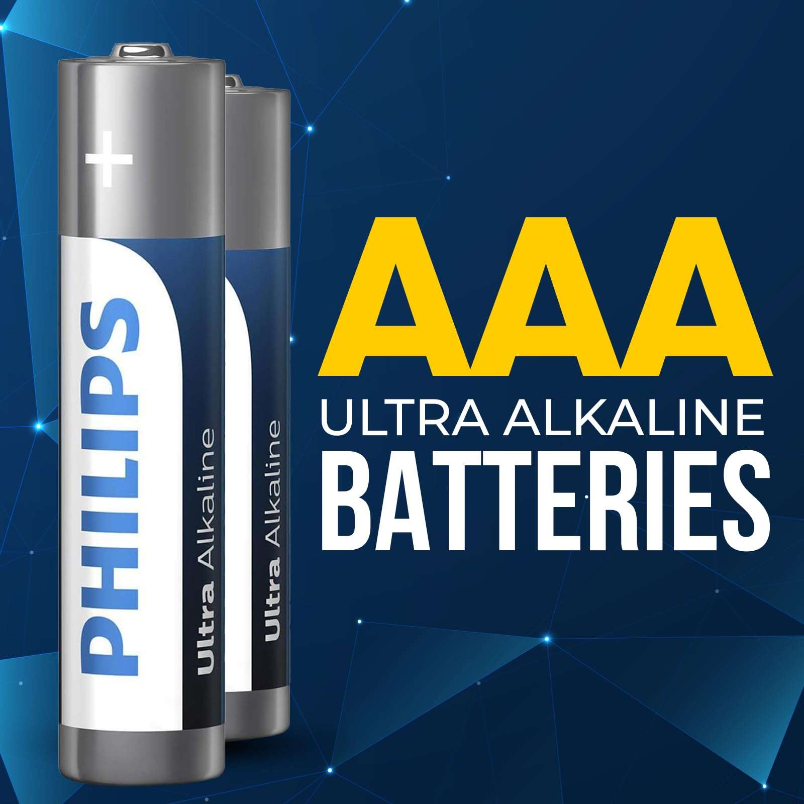 PHILIPS AAA Batteries 12 Pack, 1.5v Ultra Alkaline Triple AAA. Batteries, 10-Year Shelf Life, Ultimate Long-Lasting AAA Battery, 129% More Power for Your Devices, Leak-Proof, Premium Performance. - Image 2