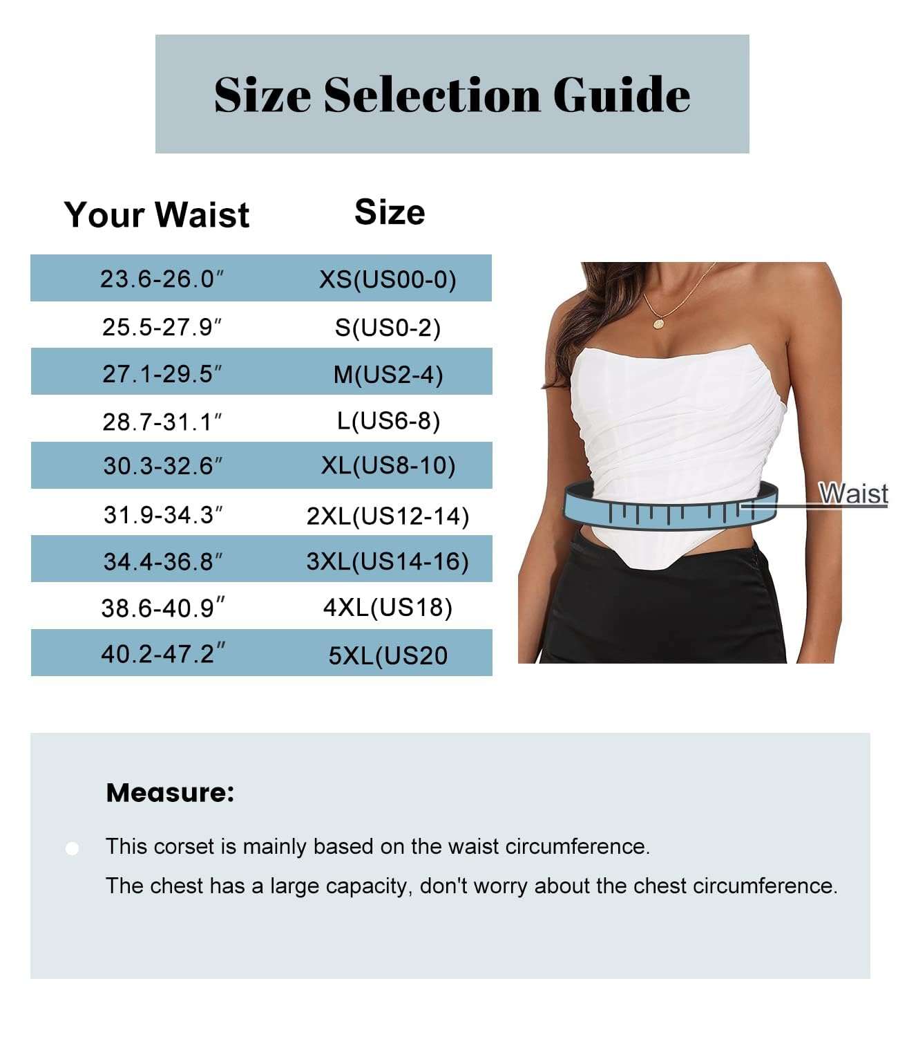 Women's Vintage Strapless Open Back Boned Mesh Bustier Zip Back Corset Bodyshaper Crop Top - Image 4