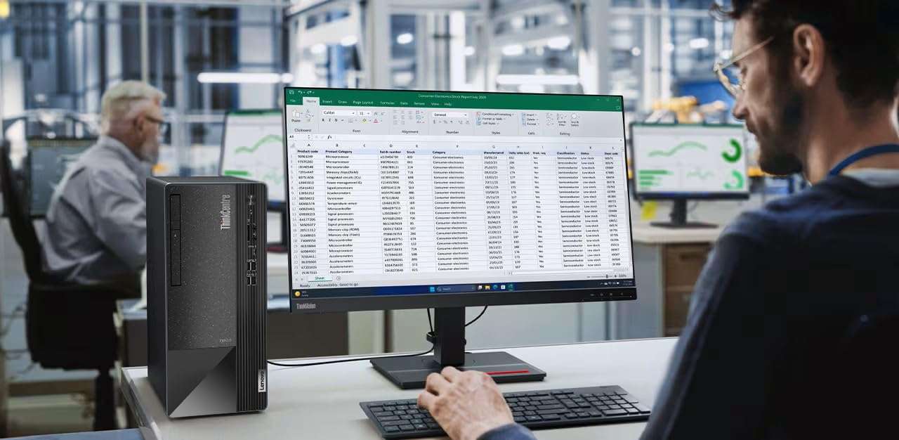 Lenovo ThinkCentre Neo 50t Tower Desktop Computer, 4-core Intel Core i3-13100, 32GB RAM, 1TB SSD, 3-Monitor Ports (DP+HDMI+VGA), RJ-45, WiFi, USB-C, Card Reader, Wired KB & Mouse, Windows 11 Pro - Image 7