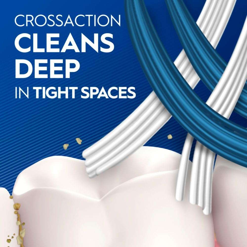 Oral-B Pro Health CrossAction All in One Soft Toothbrushes, Deep Plaque Fighter, Rounded Bristles Gentle on Teeth, Tongue and Cheek Cleaner, Gum Stimulators, 6 Count, Tooth Brush Pack - Image 4