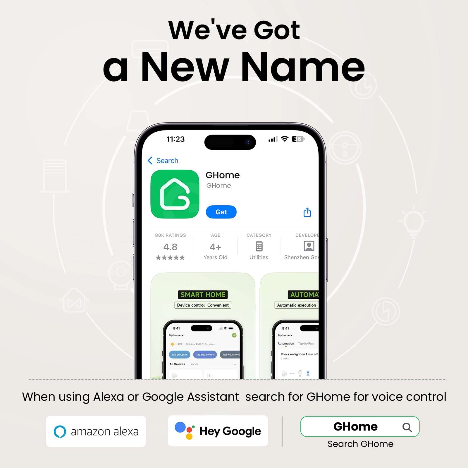 GHome Smart Plug, WiFi Smart Plugs Work with Alexa and Google Home, Smart Outlet Timer with APP Remote Control, 2.4GHz Wi-Fi Only, No Hub Required, ETL FCC Listed - Image 5