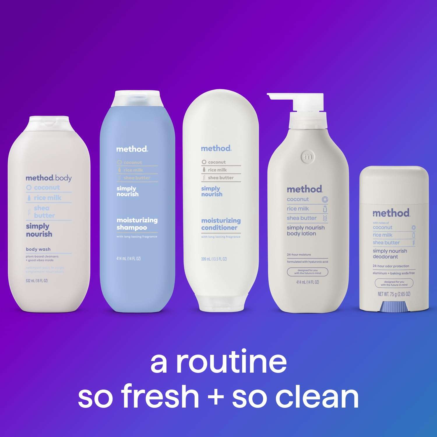 Method Body Wash, Simply Nourish, Paraben and Phthalate Free, 18 oz (Pack of 1) - Image 7