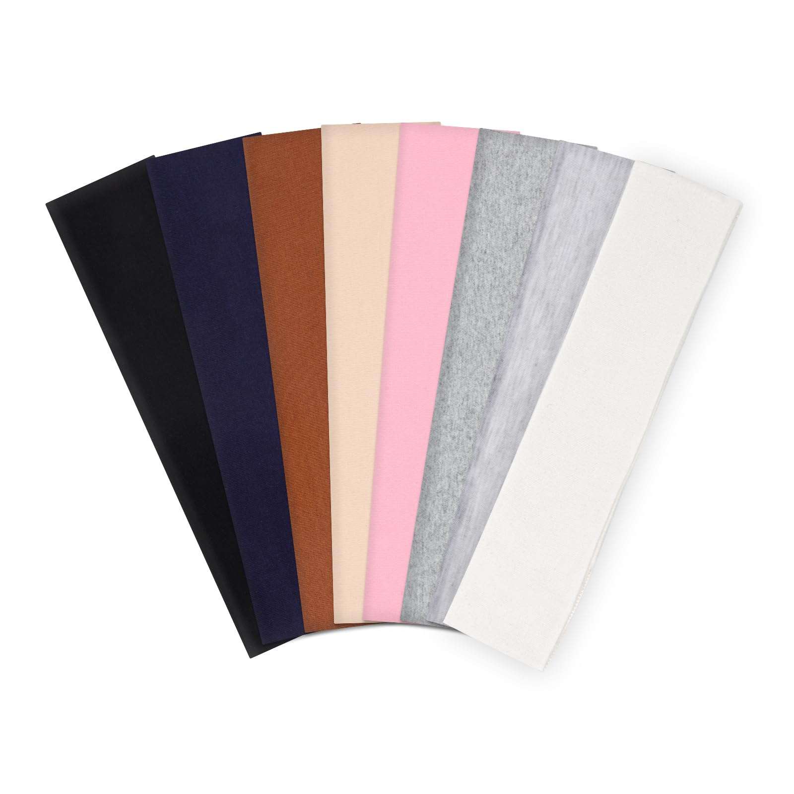 8 Pack Headbands for Women, Non Slip Sport Headbands Sweat Absorbing Cotton Hair Bands Stocking Stuffers for Women Girls - Image 1
