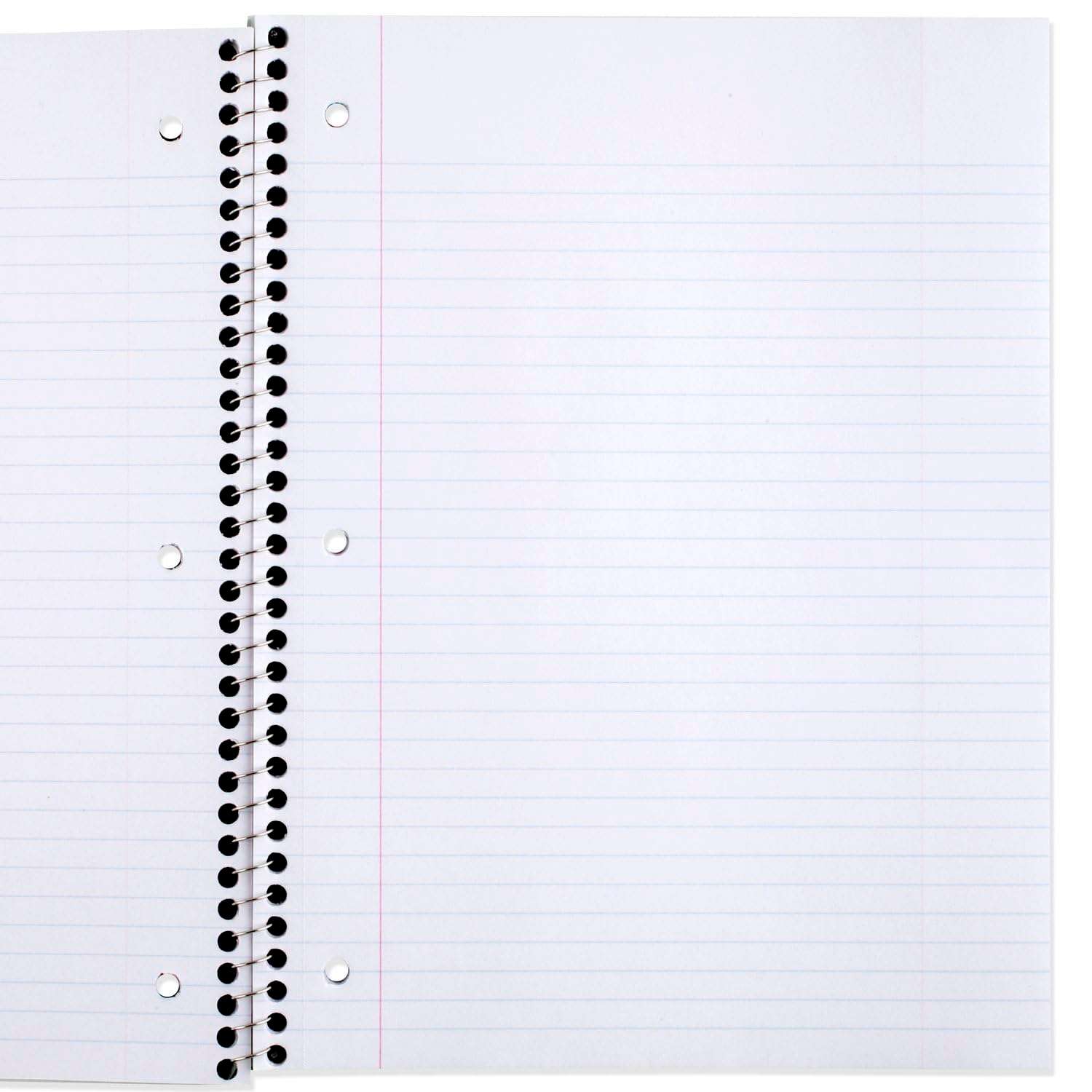 Mead Spiral Notebook, 6 Pack, 1 Subject, College Ruled Paper, 7-1/2" x 10-1/2", 70 Sheets per Notebook, Assorted Bright Colors (830050-ECM) - Image 4