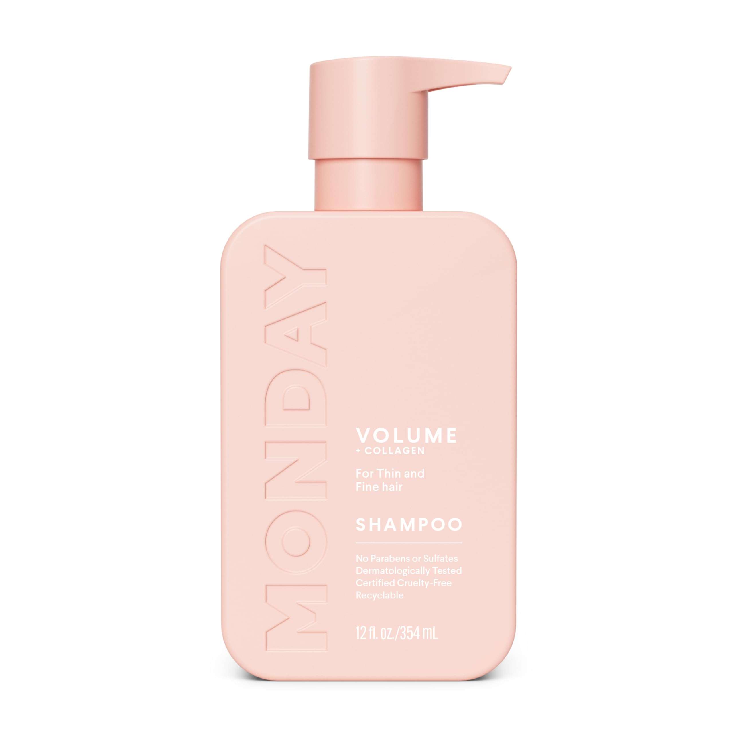 MONDAY HAIRCARE VOLUME Shampoo with Hydrolyzed Collagen & Macadamia Oil for Thin, Fine & Flat Hair 354 mL - Image 1