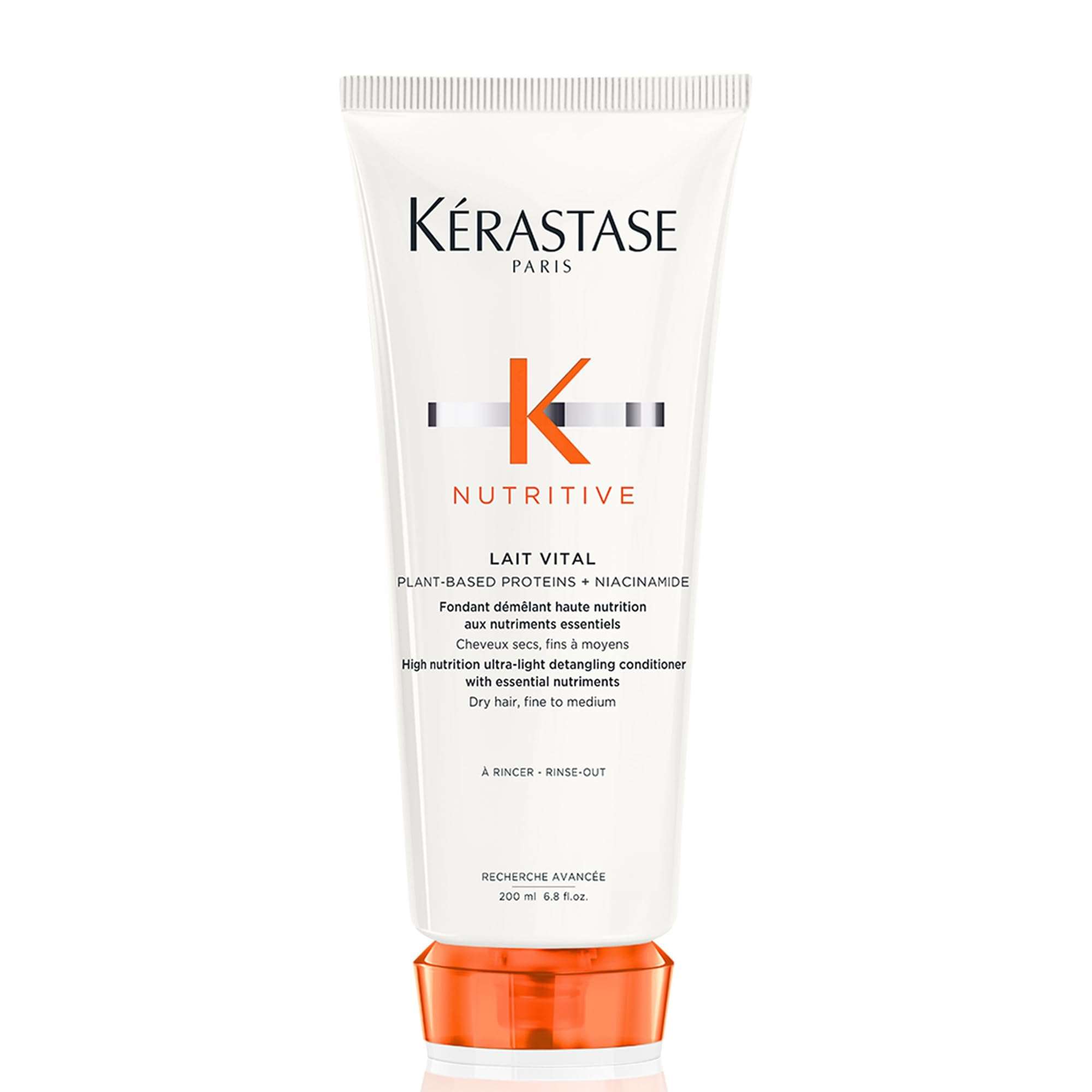 Kerastase Nutritive Lait Vital Hydrating Conditioner For Fine to Medium Dry Hair - Illuminates Shiny Hair and Easily Detangles, With Plant-Based Proteins & Niacinamide - Image 1