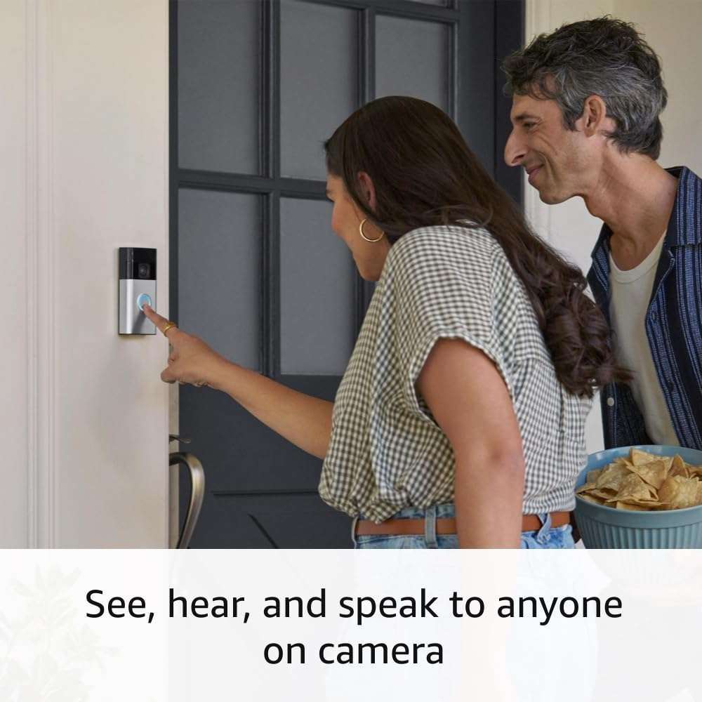 Ring Battery Doorbell | Home or business security with Head-to-Toe Video, Live View with Two-Way Talk, and Motion Detection & Alerts (newest model), Satin Nickel - Image 4
