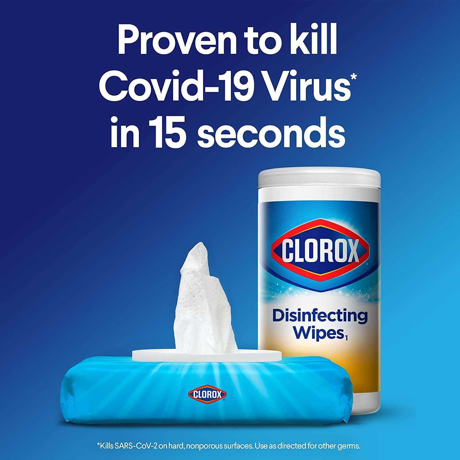 Clorox Cleaning Bundle Disinfecting Mist Lemon and Orange Blossom Scent (1 Spray Bottle & 1 Refill, 16 Fl Oz Each) Disinfecting Wipes (3-Pack, 75ct Each) - Image 10