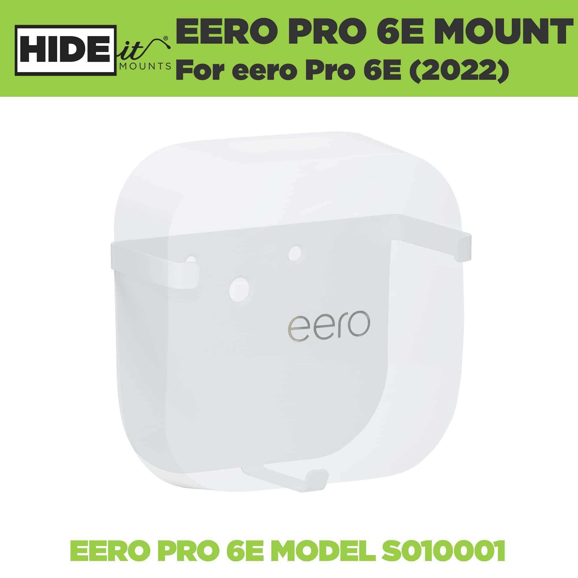 HIDEit Mounts EPro 6E Wall Mount for Eero Pro 6E Mesh Wi-Fi Router - American Company - Steel Wall Mount Compatible with Eero Pro 6E - Not Compatible with Eero Pro or Eero Pro 6 - Image 6