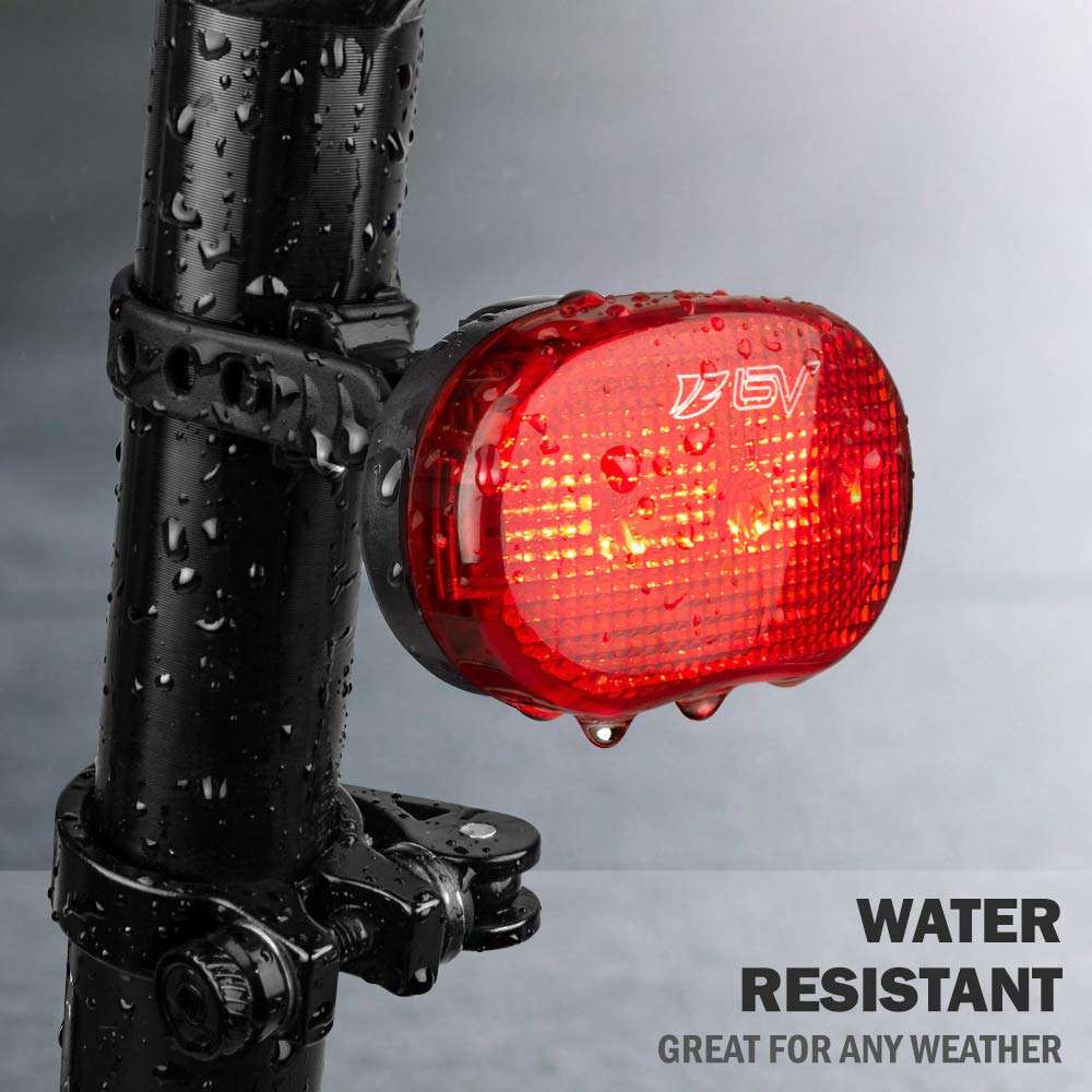 BV Bike Lights, Super Bright with 5 LED Bike Headlight & 3 LED Rear, Bike Lights for Night Riding with Quick-Release, Waterproof Bicycle Light Set, Bike Accessories, Bicycle Accessories, Flashlight - Image 4