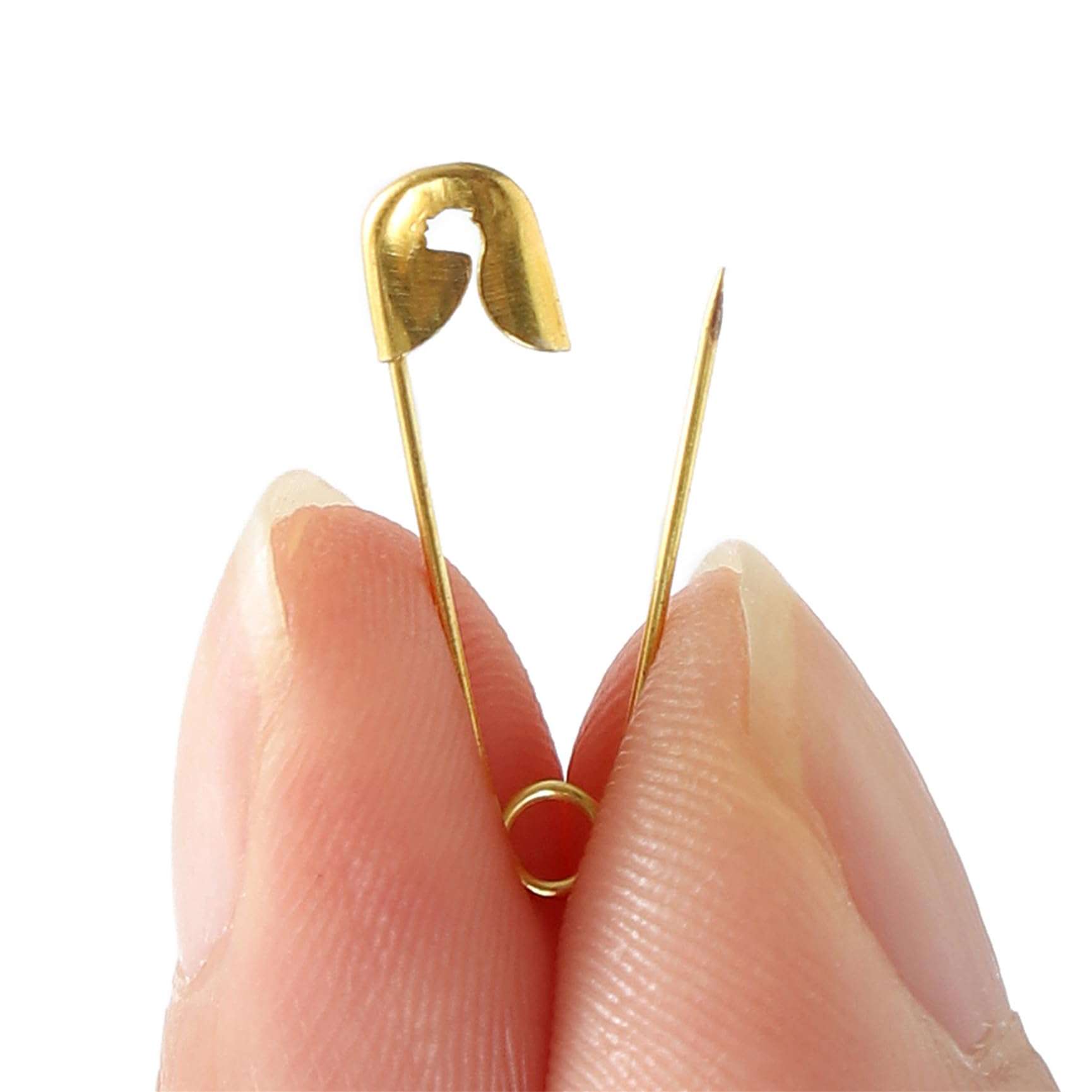 XIYAOXI 19mm Mini Safety Pins - Pack of 200pcs Small Gold Safety Pins- Versatile Clothing Tag Pins for Repair, Crafting & Fashion Accessories Making in a PP Box - Image 5