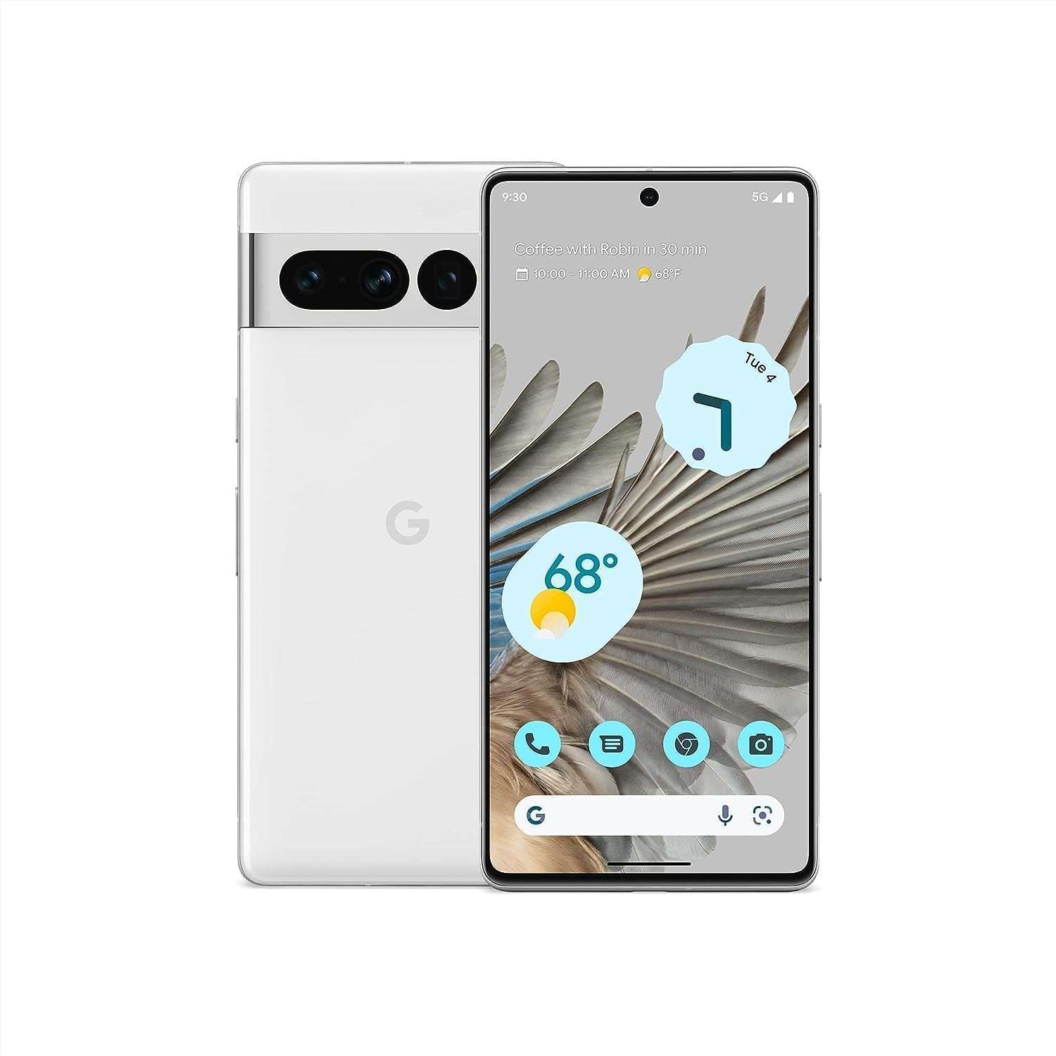 Google Pixel 7 Pro - 5G Android Phone - Unlocked Smartphone with Telephoto , Wide Angle Lens, and 24-Hour Battery - 128GB - Snow - Image 1