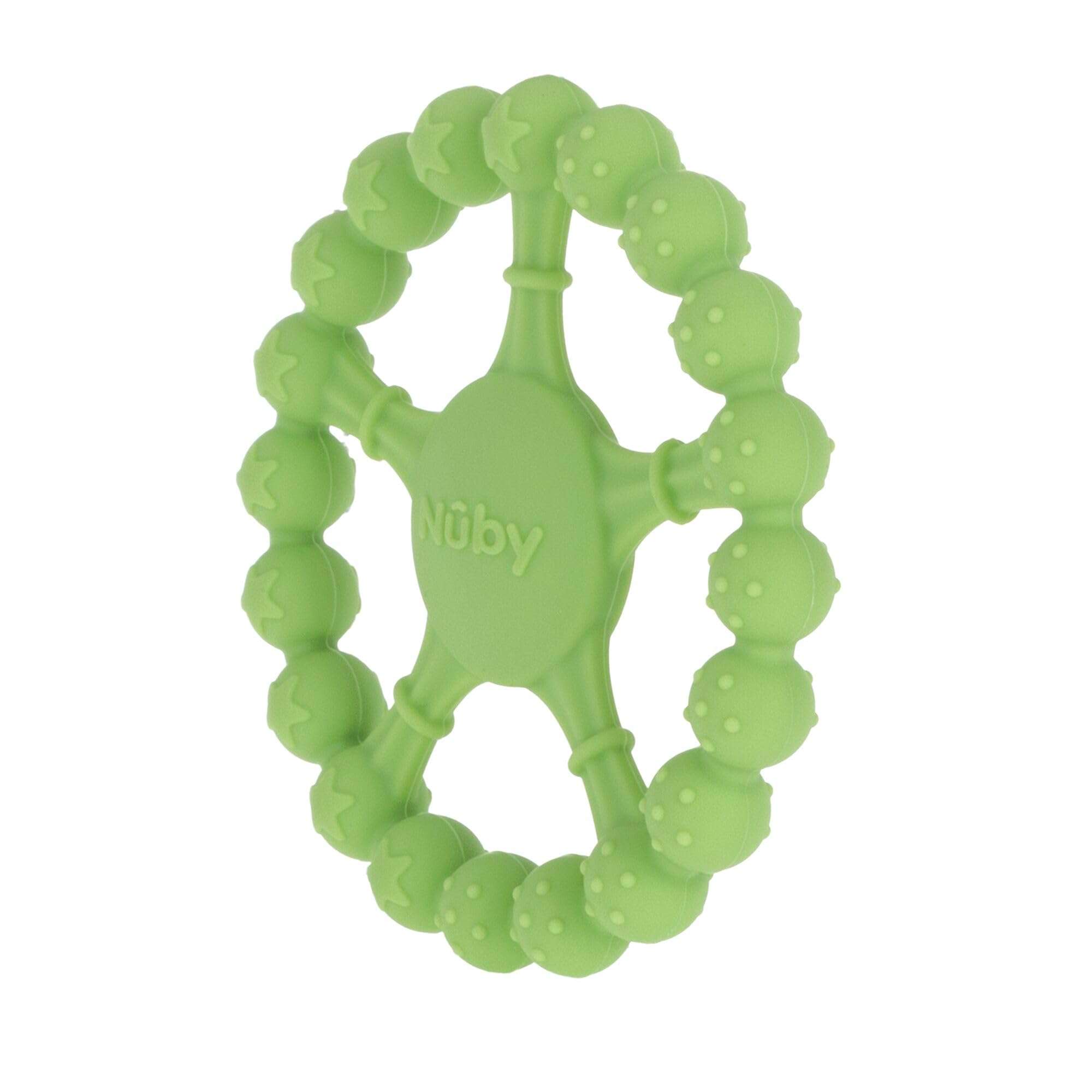 Nuby Silicone Wheel Teether - 3+ Months - Soft, Multi-Textured Baby Teething Toy - Natural Teething Relief for Babies - Image 3