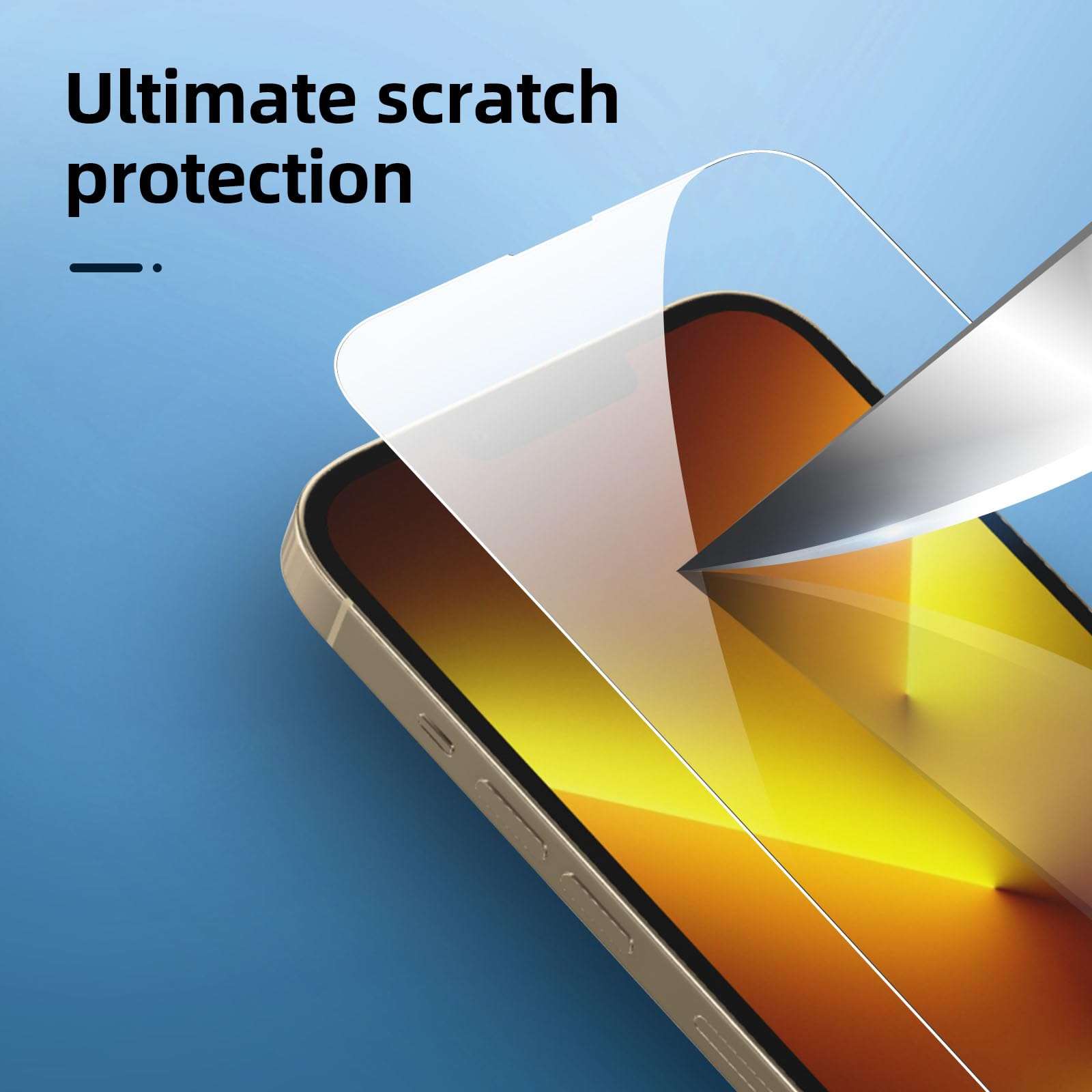NEW'C 3x iPhone 13 Pro Max Screen Protector (6.7") + 3x Camera Lens | Sensor Protection | Dust Plug | Case Friendly | Tempered Glass Film | Ultra Resistant - Image 5