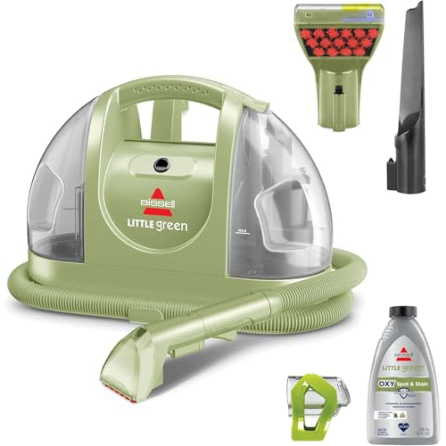 BISSELL Little Green Multi-Purpose Portable Carpet and Upholstery Cleaner, Car and Auto Detailer, with Exclusive Specialty Tools, Green, 1400B - Image 1