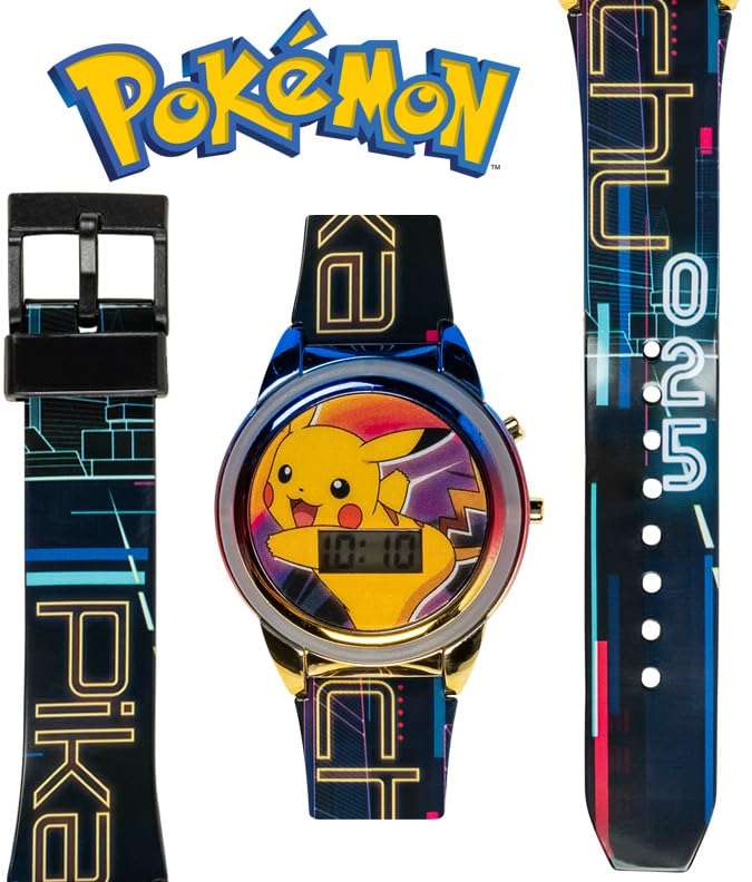 Accutime Kids Pokemon Digital LCD Quartz Watch for Boys, Girls, and Adults All Ages - Image 3