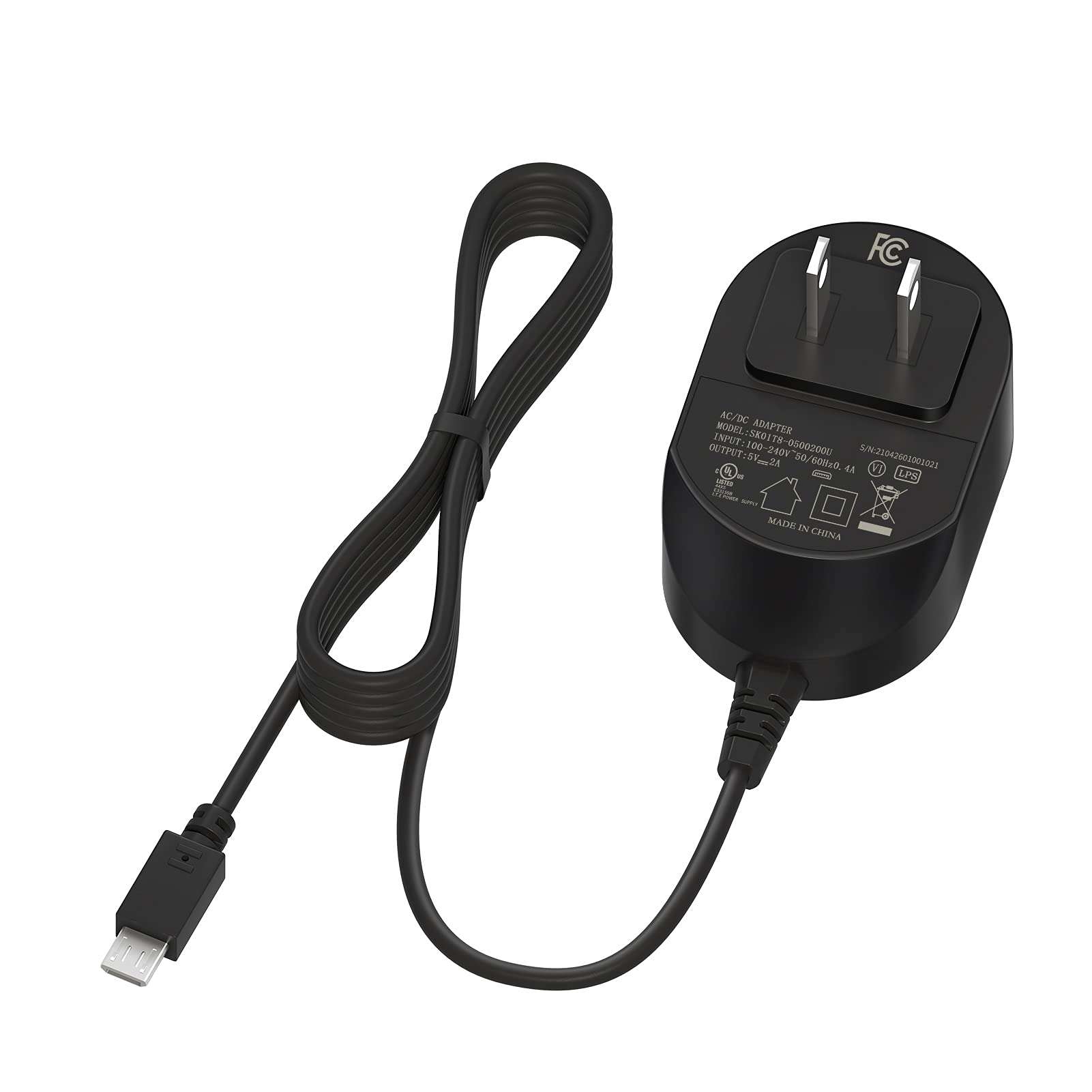 TPLTECH 5V AC Adapter Charger for Bose Soundlink Color I, II 2 / Mini II 2 / Revolve/Revolve Plus Bluetooth Speaker, QuietComfort 35 20 Headphones Micro 6.5FT USB Cable Charging Cord [UL Listed] - Image 1