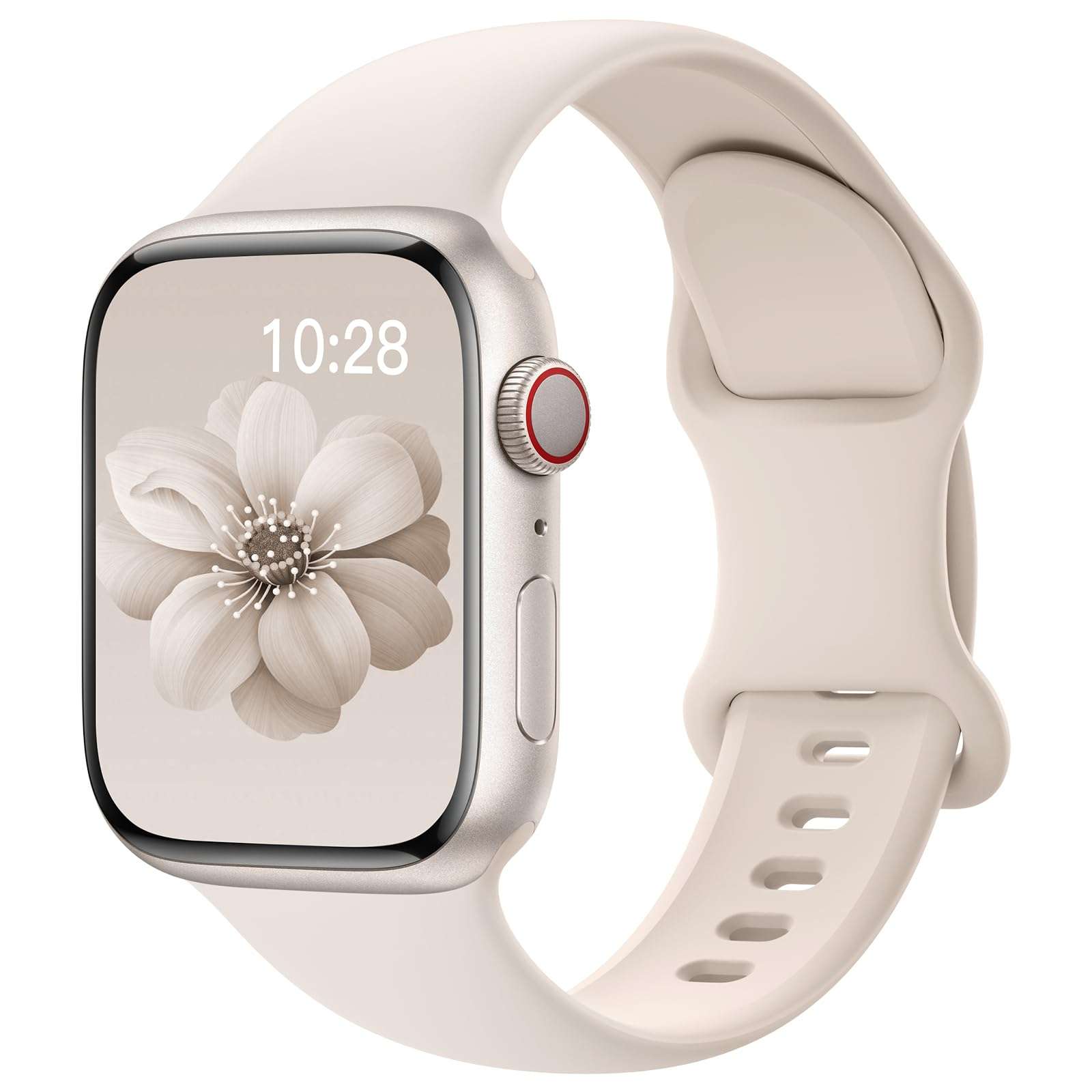 Sport Silicone Band Compatible with Apple Watch Bands 40mm 38mm 41mm 44mm 45mm 42mm 49mm Women Men,Soft Wristband Waterproof Replacement Sport Strap for iWatch Bands Series 9 8 7 6 5 4 3 2 1 SE Ultra - Image 1