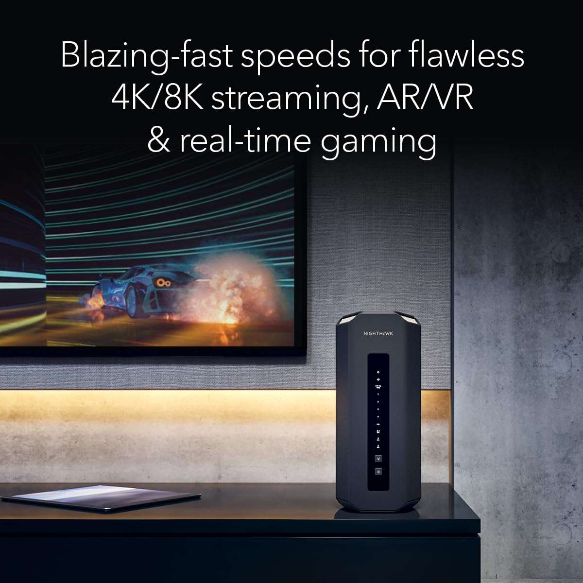 NETGEAR Nighthawk Tri-Band WiFi 7 Router (RS700S) - Security Features, BE19000 Wireless Speed (up to 19Gbps) – 10 Gig Internet Port - Covers up to 3,500 sq. ft., 200 Devices (Renewed) - Image 4