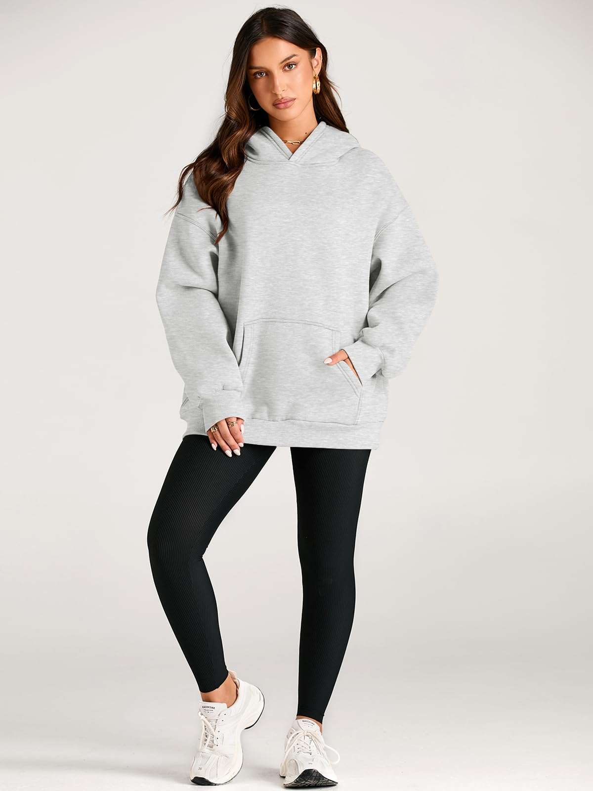Trendy Queen Womens Oversized Hoodies Fleece Sweatshirts Fall Fashion 2025 Pullover Sweaters Winter Clothes - Image 5
