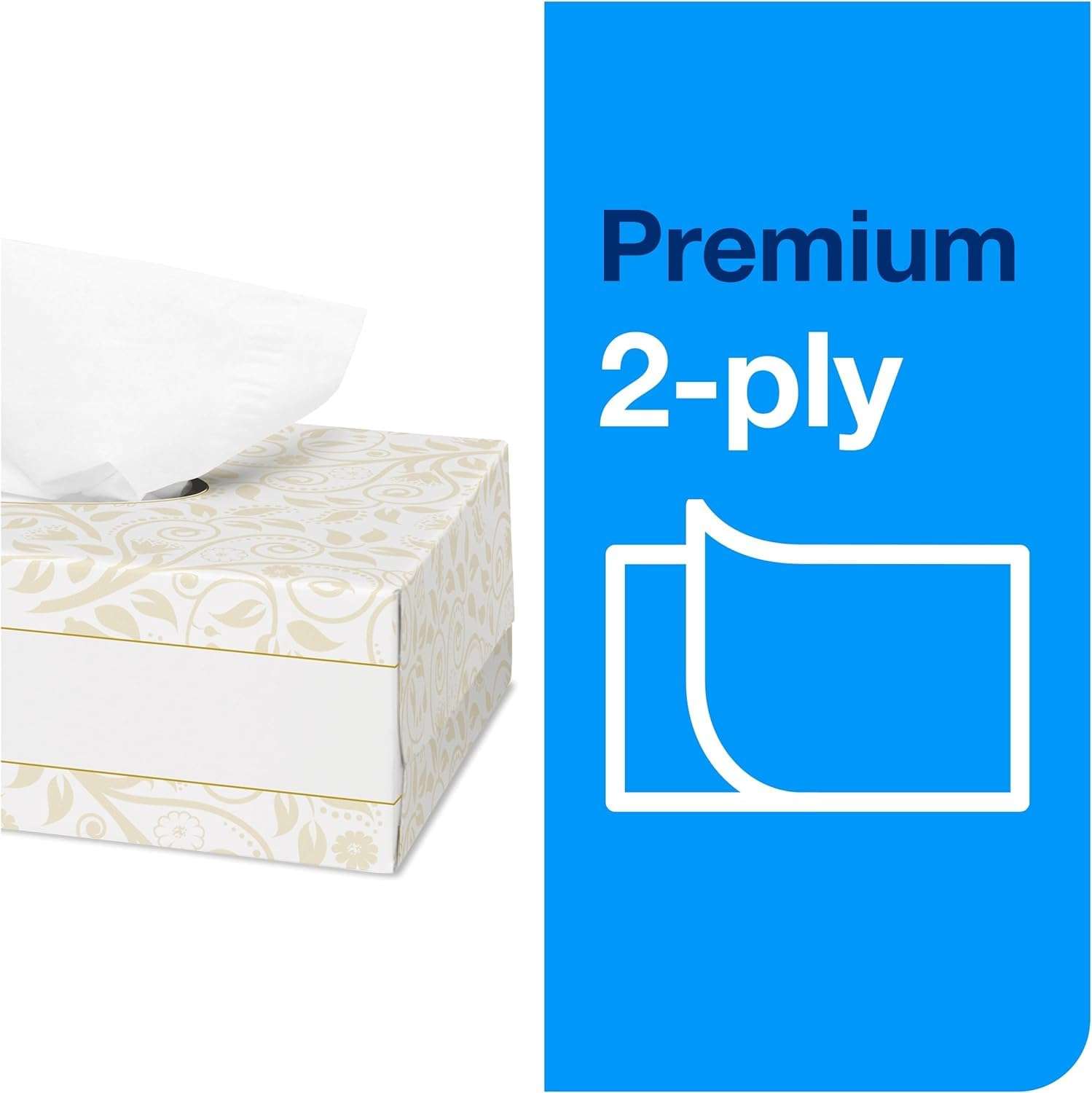Tork Advanced Facial Tissue White Soft, Gentle 2-Ply, F1 Dispenser Compatible 30 Boxes x 100 Tissues (TF6810) - Image 3