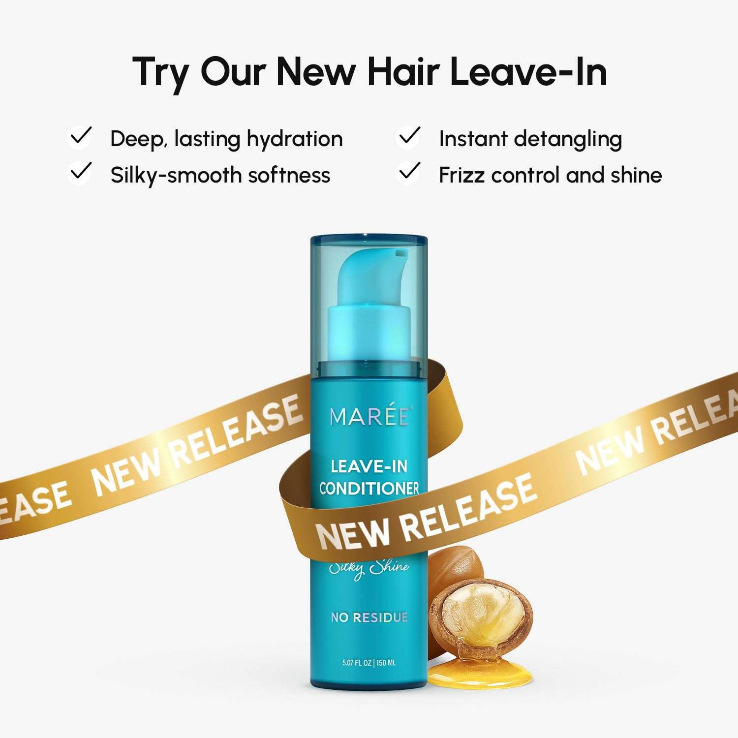 MAREE Hair Oil - Keratin Styling Capsules with Vitamins | for Frizzy Hair | with Jojoba & Argan Oil | Anti Frizz Serum for Women | For Frizzy, Damaged, Dry and Curly Hair - Image 9