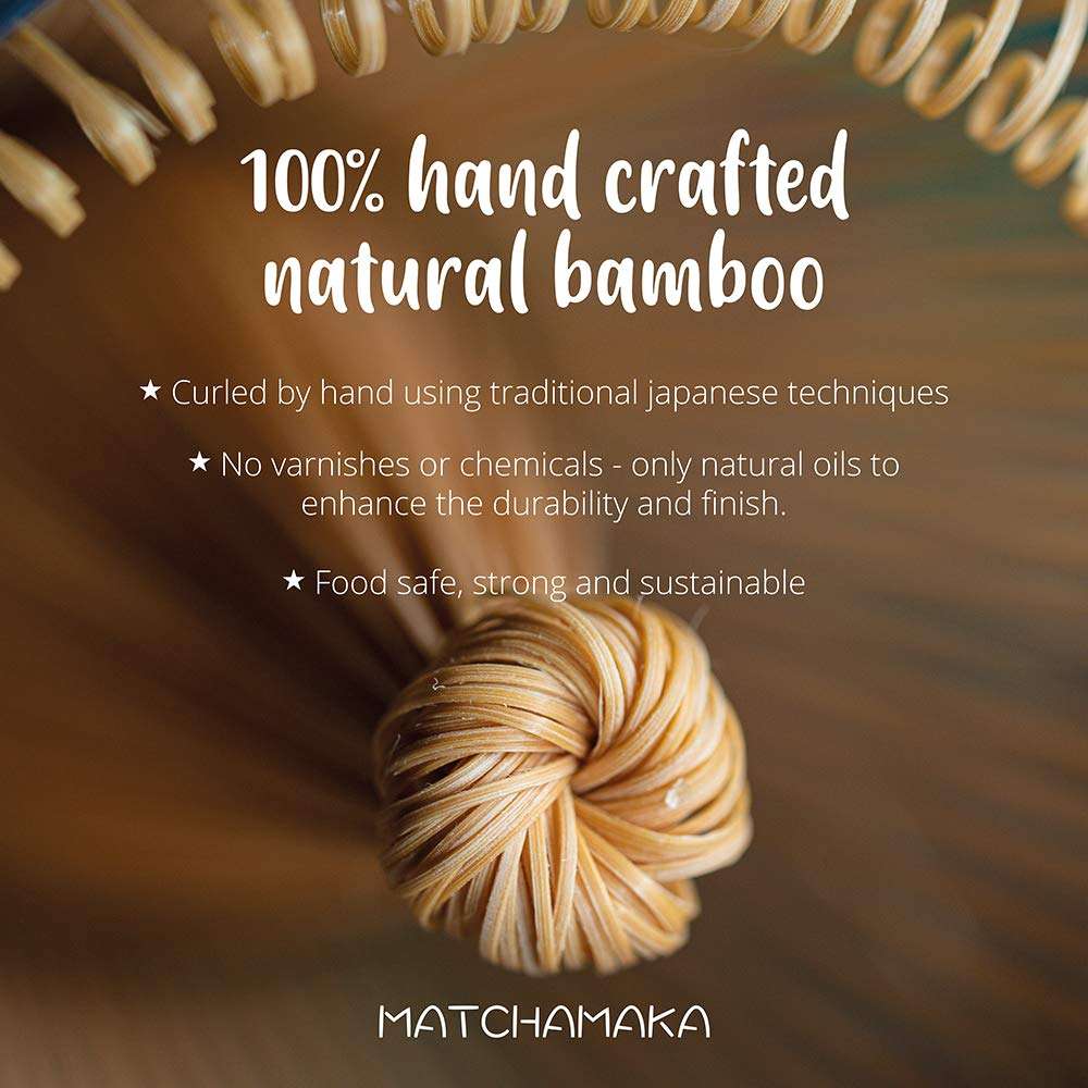 Whisk - Natural Bamboo - MATCHAMAKA 80 Prong Chasen - Traditional Japanese Bamboo Matcha Whisk - Matcha Ceremonial Powder whisk- The Perfect Matcha Green Tea Ceremony Whisk - Image 4