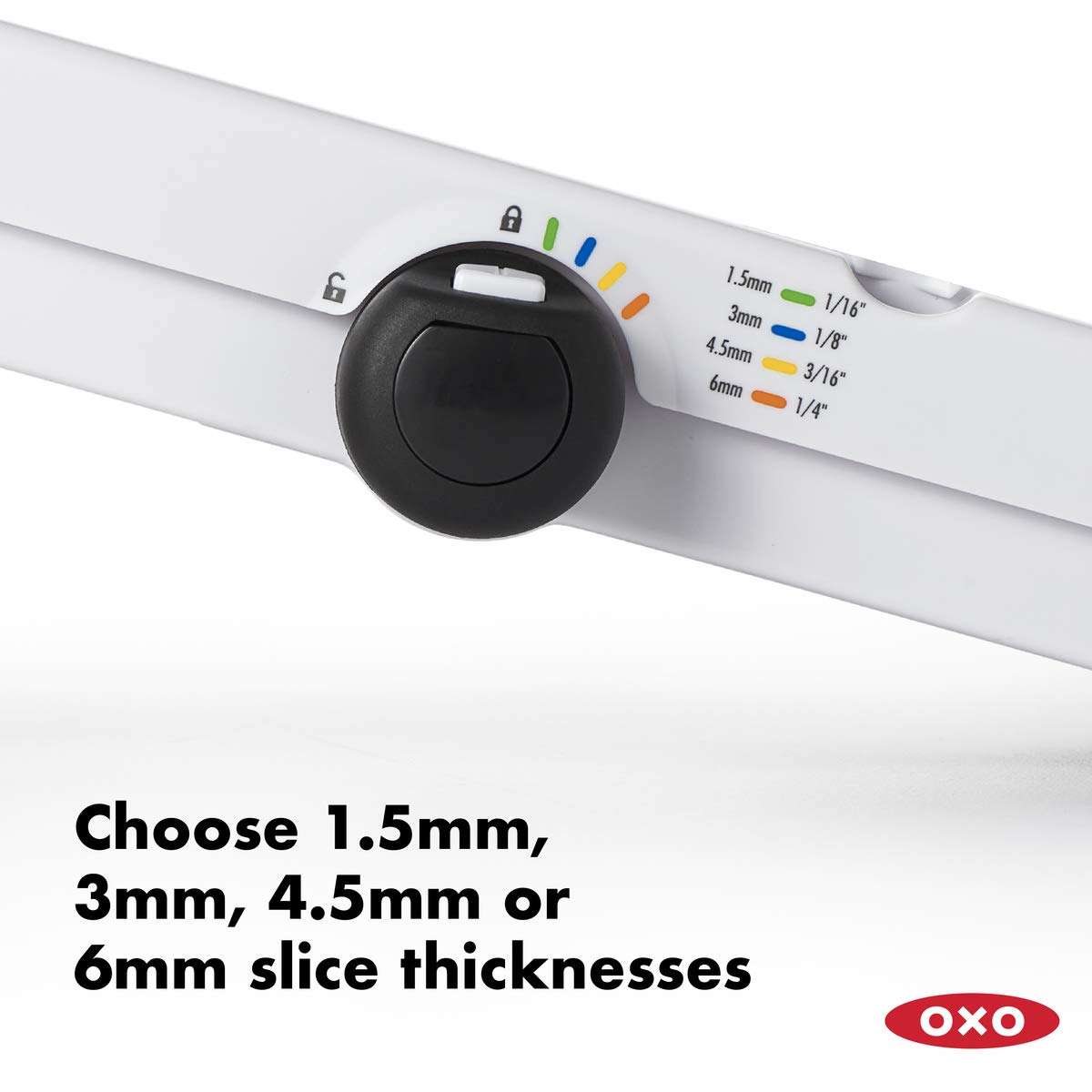 OXO Good Grips V-Blade Mandoline Slicer, White (1155700) - Image 4