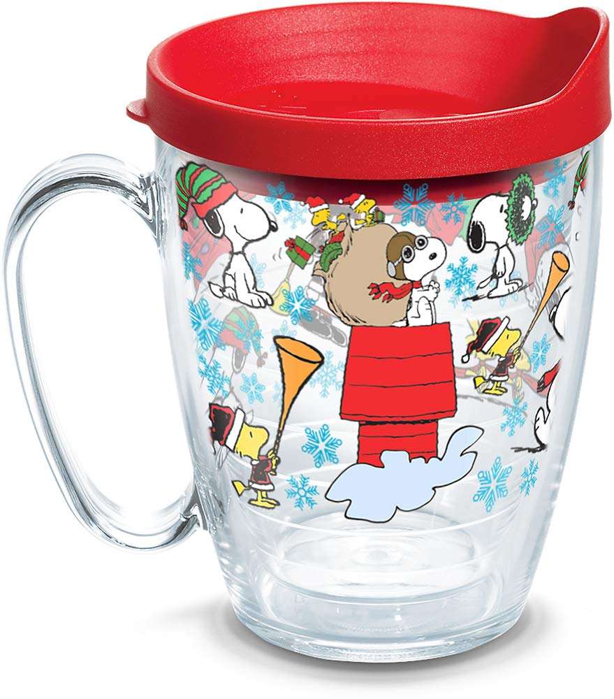 Tervis Peanuts Christmas Collage Tumbler 16oz - Double Walled | Insulated | Made in USA | Travel Cup | Keeps Drinks Cold & Hot | Mug | Classic - Image 1