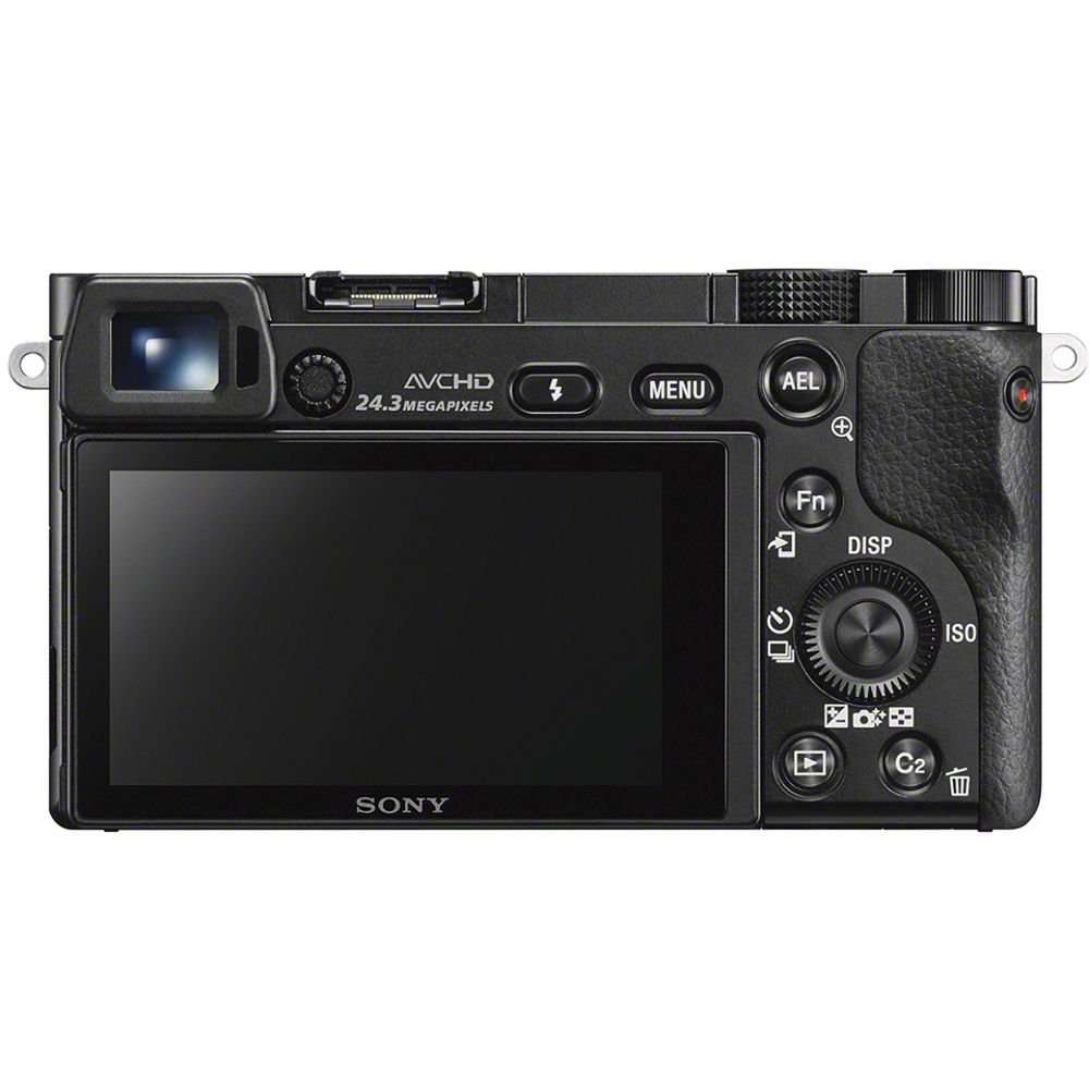 Sony Alpha a6000 Mirrorless Digital Camera 24.3MP SLR Camera with 3.0-Inch LCD (Black) w/16-50mm Power Zoom Lens - Image 4