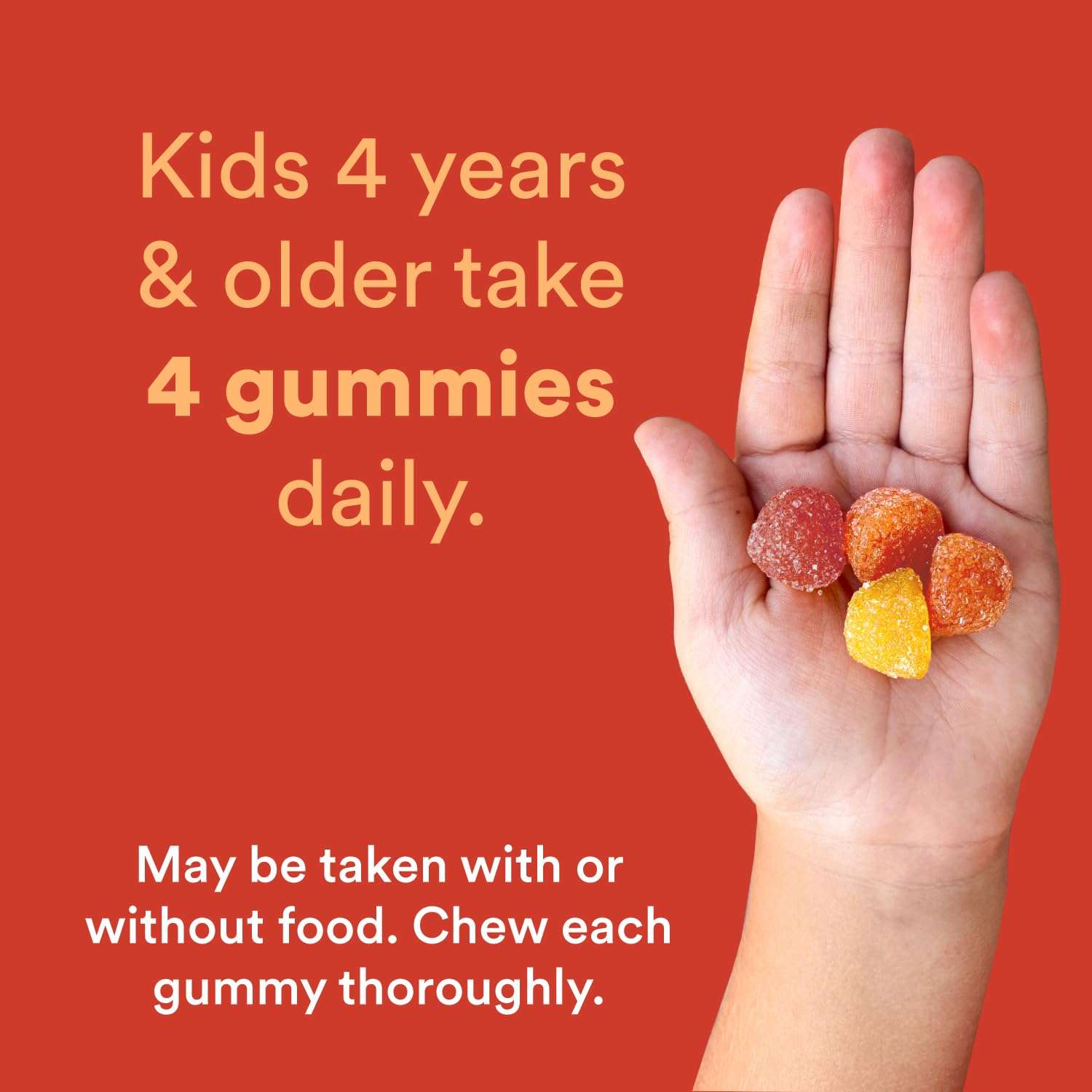 SmartyPants Kids Multivitamin Gummies: Omega 3 Fish Oil (EPA/DHA), Vitamin D3, C, Vitamin B12, B6, A, K & Zinc for Immune Support, Biotin, Gluten Free, Three Fruit Flavors, 120 Count (30 Day Supply) - Image 8