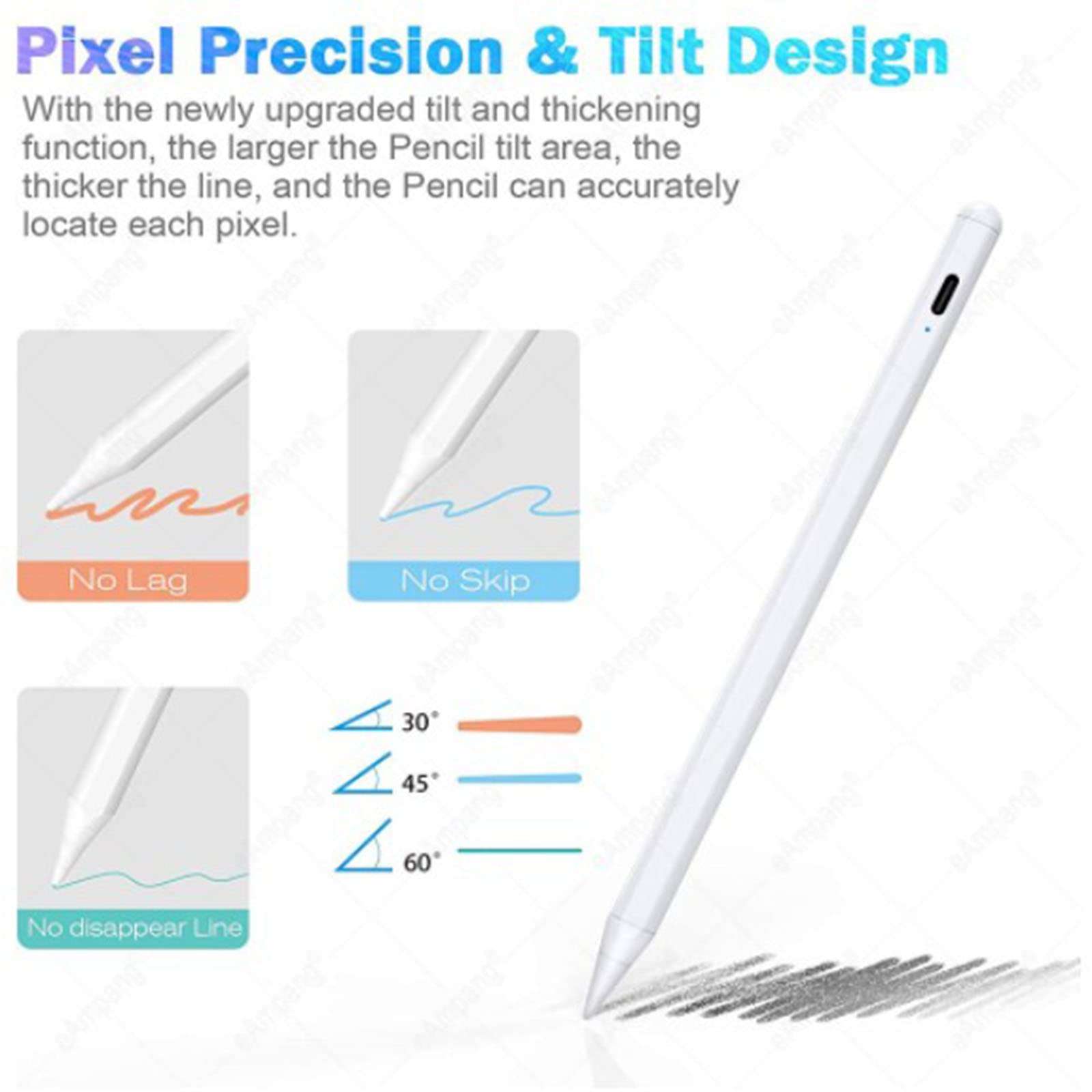 Stylus Pen for ipad with Tilt Sensitive & Palm Rejection, Active Pencil Compatible with Apple iPad Pro 11/12.9 Inch, iPad 6/7/8/9/10th Generation, iPad Air 3rd/4th, iPad Mini 5/6th Gen - Image 4