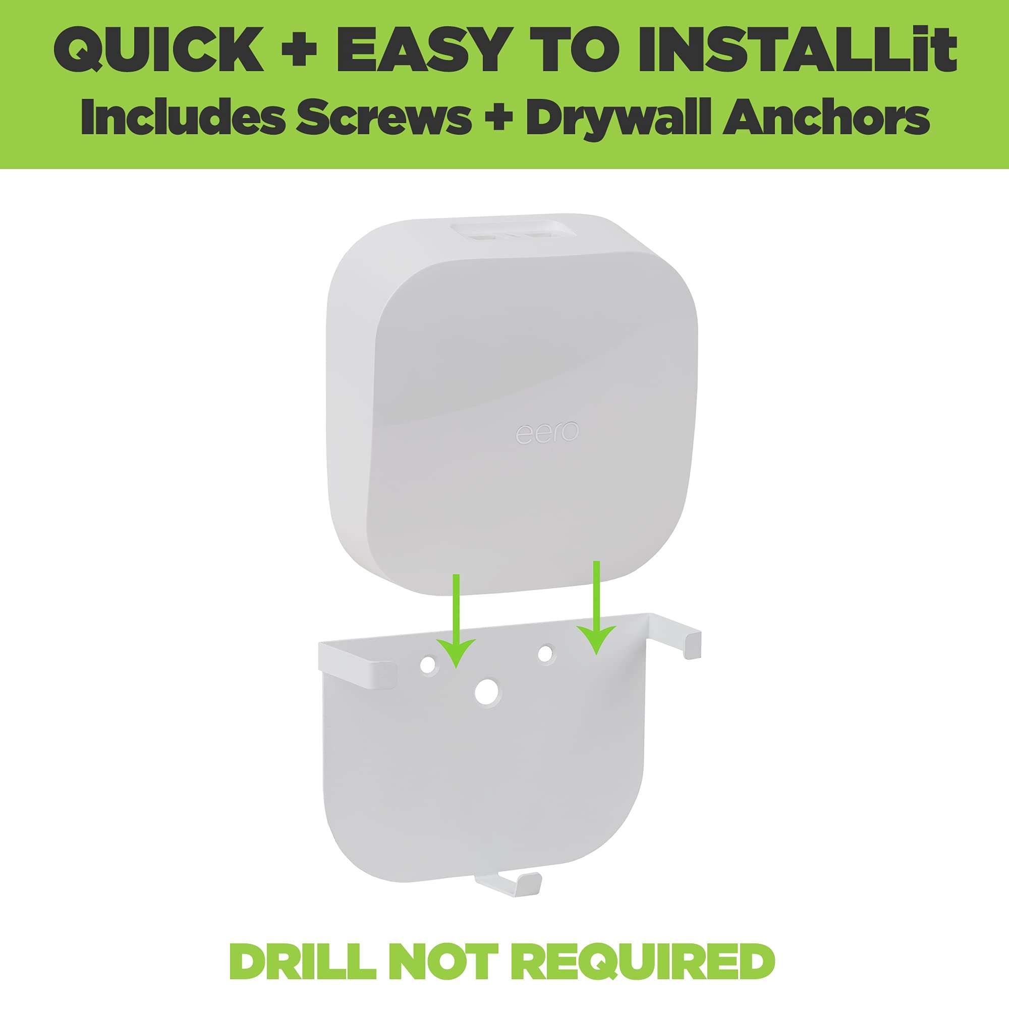 HIDEit Mounts EPro 6E Wall Mount for Eero Pro 6E Mesh Wi-Fi Router - American Company - Steel Wall Mount Compatible with Eero Pro 6E - Not Compatible with Eero Pro or Eero Pro 6 - Image 5
