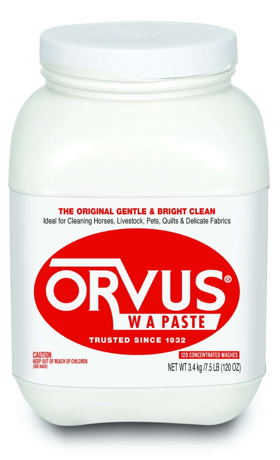 Orvus WA Paste Cleaner - 120oz.- Horse, Livestock and Dog Shampoo - Quilt, Fine Linen Detergent/Cleaner - Image 1