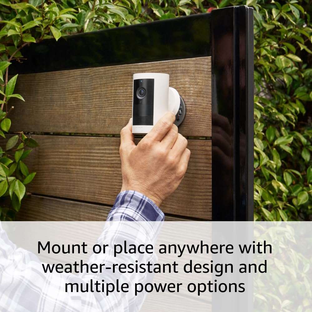 Introducing Ring Outdoor Cam Plus, Battery — Wide-Angle 2K Video with Ring Vision, Low-Light Sight for full-color night vision, Mount-Anywhere Versatility, Black - Image 5