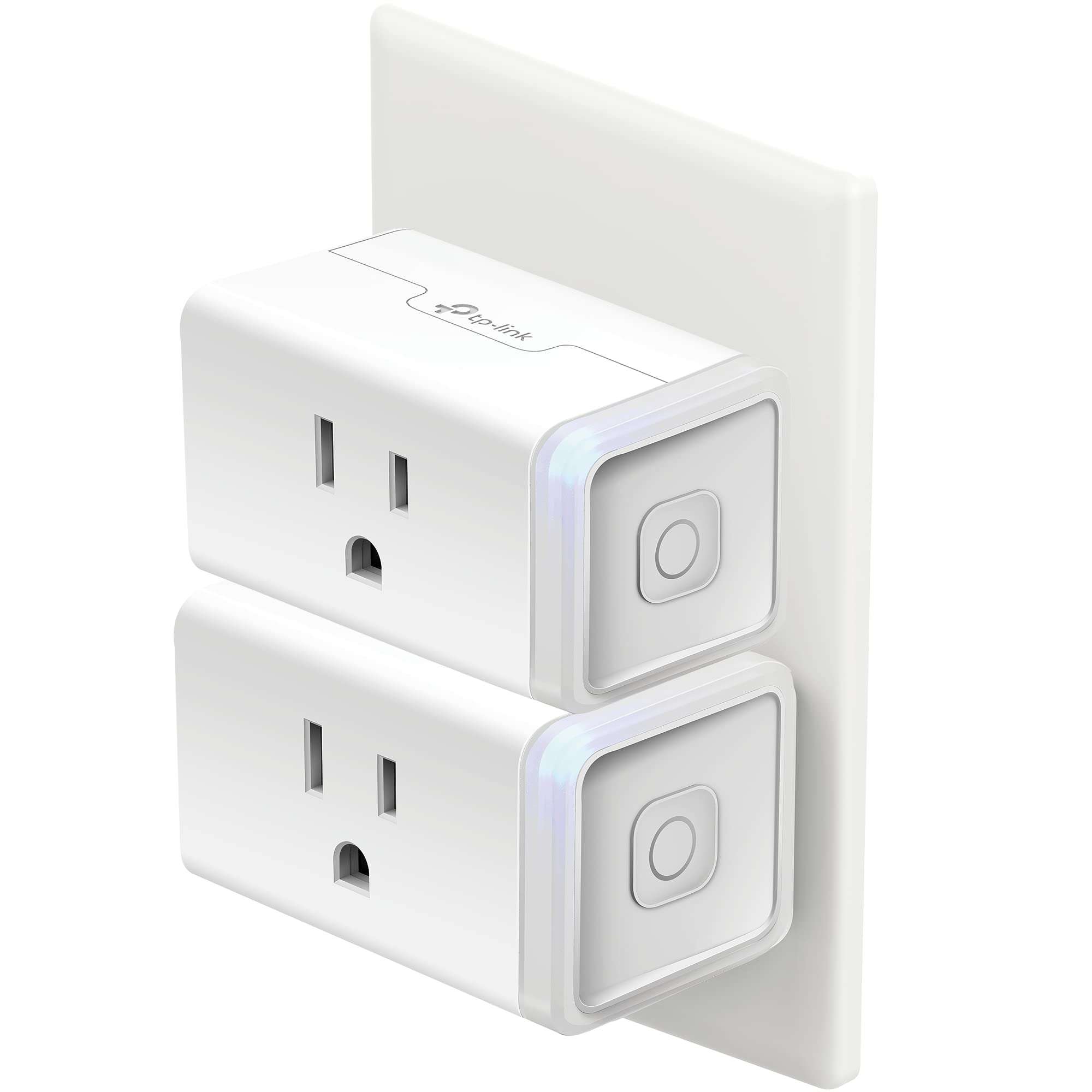 Kasa Smart Plug HS103P2, Smart Home Wi-Fi Outlet Works with Alexa, Echo, Google Home & IFTTT, No Hub Required, Remote Control,15 Amp,UL Certified, (Pack of 2) White - Image 1