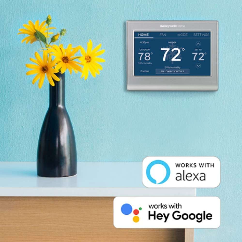 Honeywell Home RTH9585WF1004 Wi-Fi Smart Color Thermostat, 7 Day Programmable, Touch Screen, Energy Star, Alexa Ready, Gray - Image 11