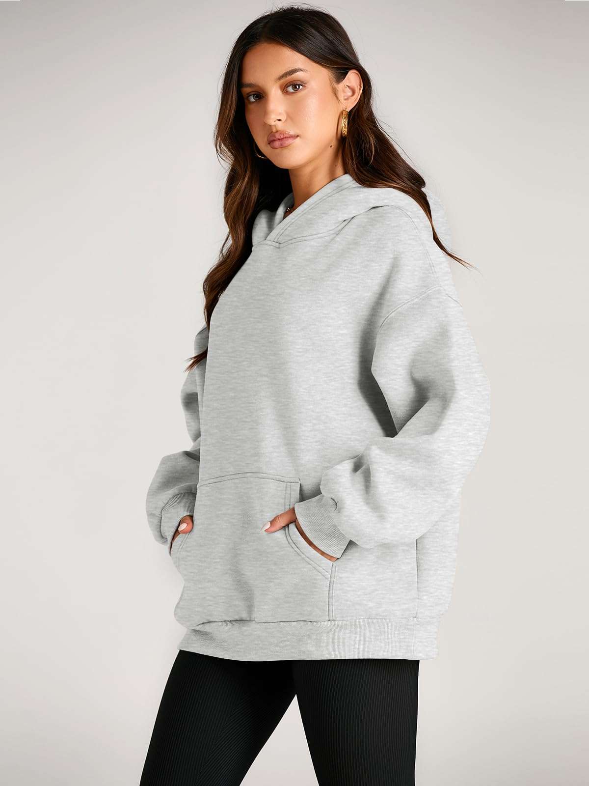 Trendy Queen Womens Oversized Hoodies Fleece Sweatshirts Fall Fashion 2025 Pullover Sweaters Winter Clothes - Image 3