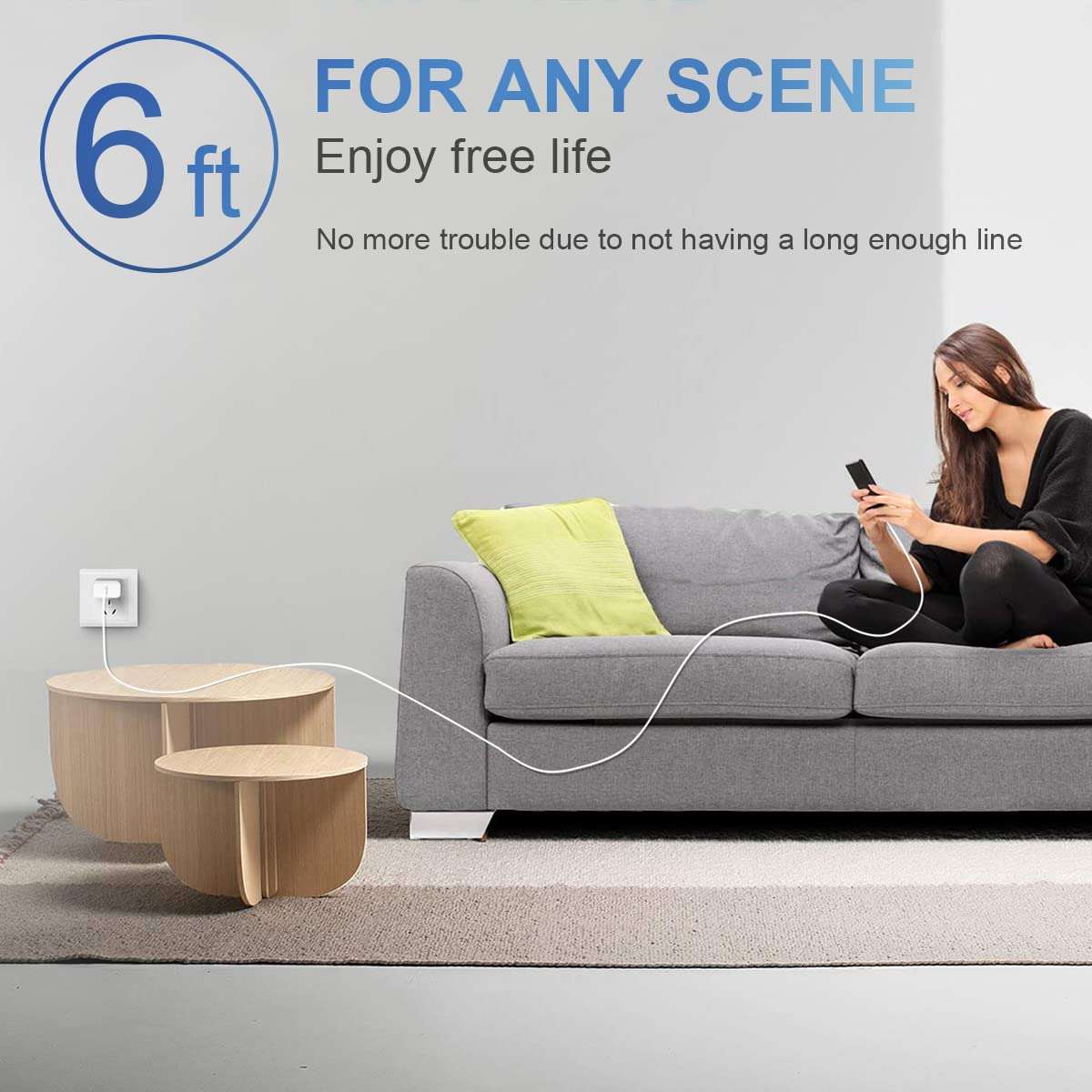 iPhone Charger Fast Charging USB C Charger Block Type C Chargers Fast Charging 20W PD Wall Chargers with 6FT Cord for iPhone 14/14 Pro Max/13/13 Max/12/12 Pro Max/iPad - Image 7