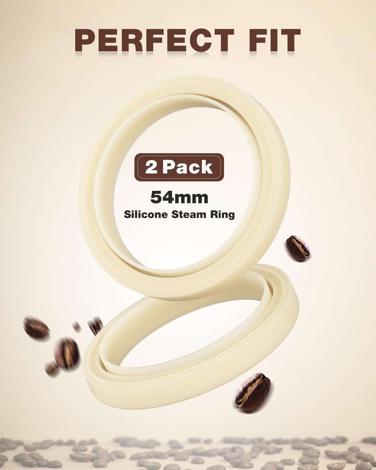 2PCS 54mm Silicone Steam Ring for Breville Espresso Machine 878/870/860/880/810/840/450/500 and Sage 880/878/875/870/810/500, Breville Espresso Machine Accessories Grouphead Gasket Replacement Part - Image 4