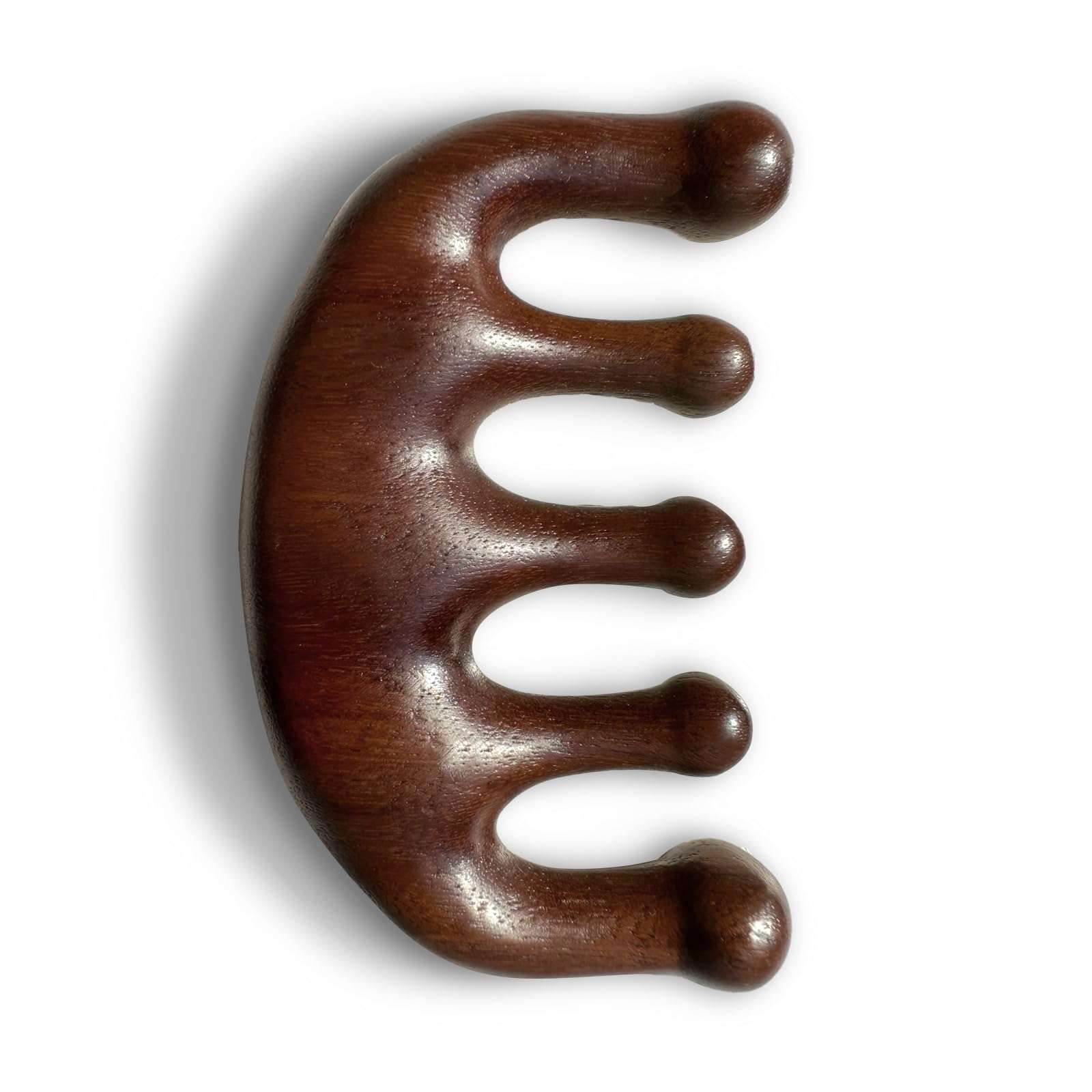 Cureder Wooden Scalp Massager - Handmade 100% Natural Green Sandalwood Wide Tooth Combs - Wood Massage Comb & Sandalwood Comb for Luxurious Hair Care - Image 1