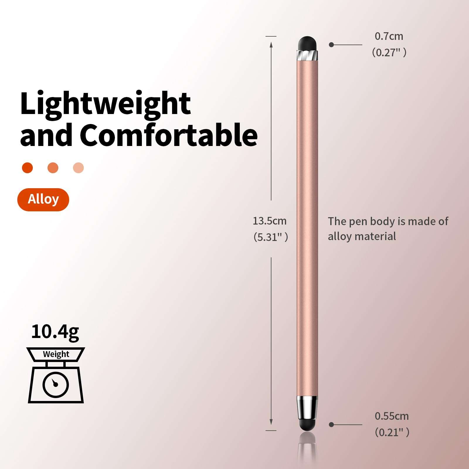 10 PCS Stylus,Stylus Pen for Touchscreen,Stylus 2-in-1 High Sensitivity & Precision Suitable for Touch Screens of iPhone/ipad/Android Tablets(10 Stylus Pen + 20 Tips) - Image 3