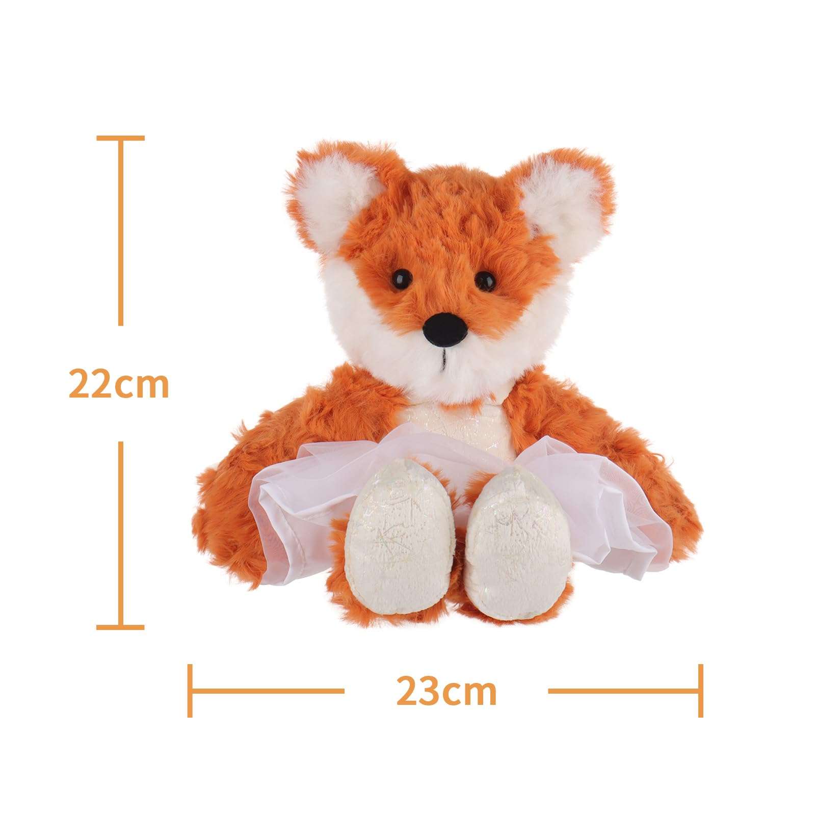 Apricot Lamb Ballet Fox Stuffed Animals for Kids, Soft Cute Plush Toys for Baby Girl and Boy, Fluffy Ballet Fox 6.7 Inches - Image 7