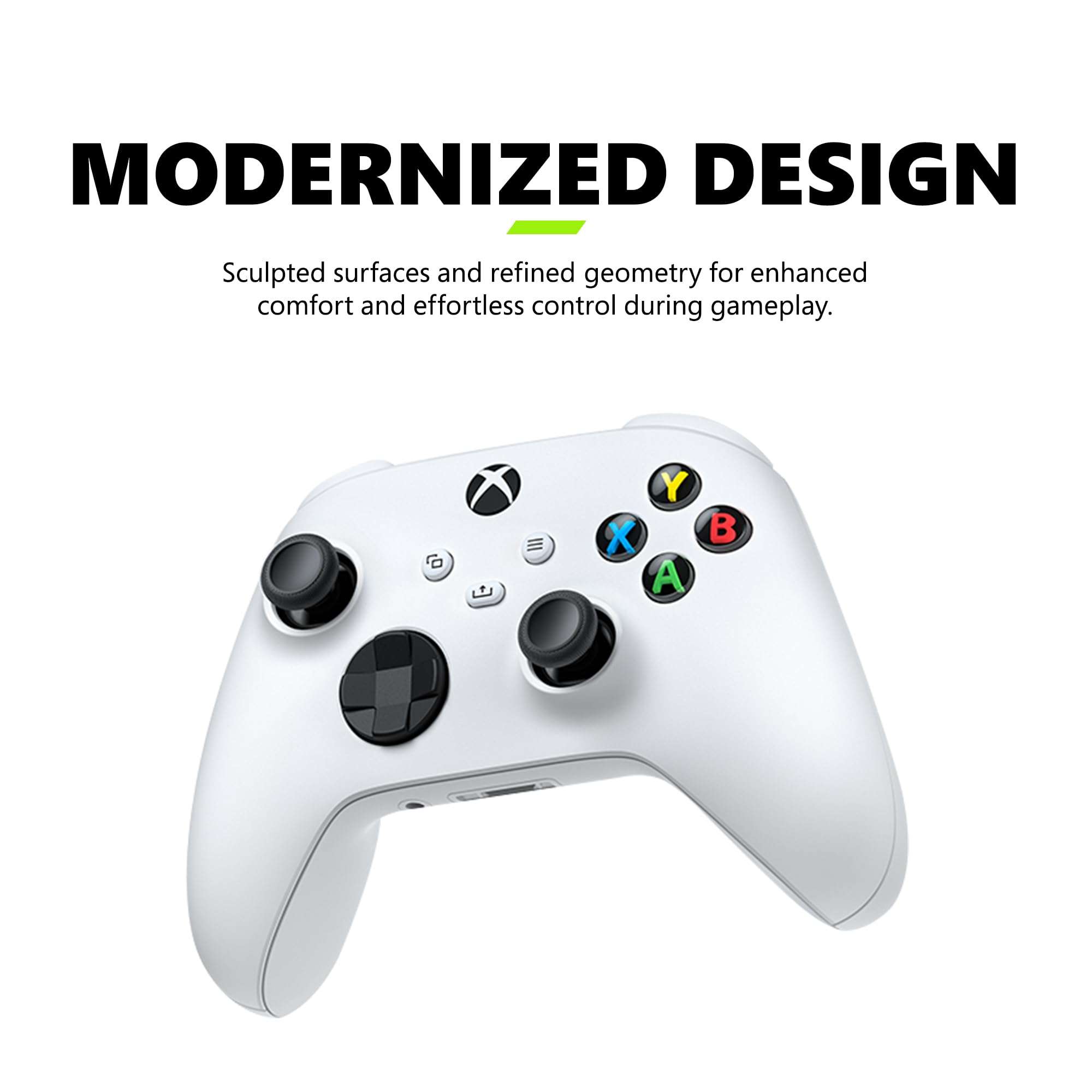 Xbox Core Wireless Gaming Controller – Robot White– X|S, One, Windows PC, Android, and iOS - Image 3