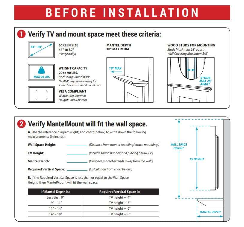 MantelMount- MM340 Above Fireplace Pull Down TV Mount- Televisions 44" to 80" Up to 90 lbs - Safe Auto-Adjusting TV Mounts - Patented Motion Stops, Handles, Balancing Technology - Superior Steel - Image 7